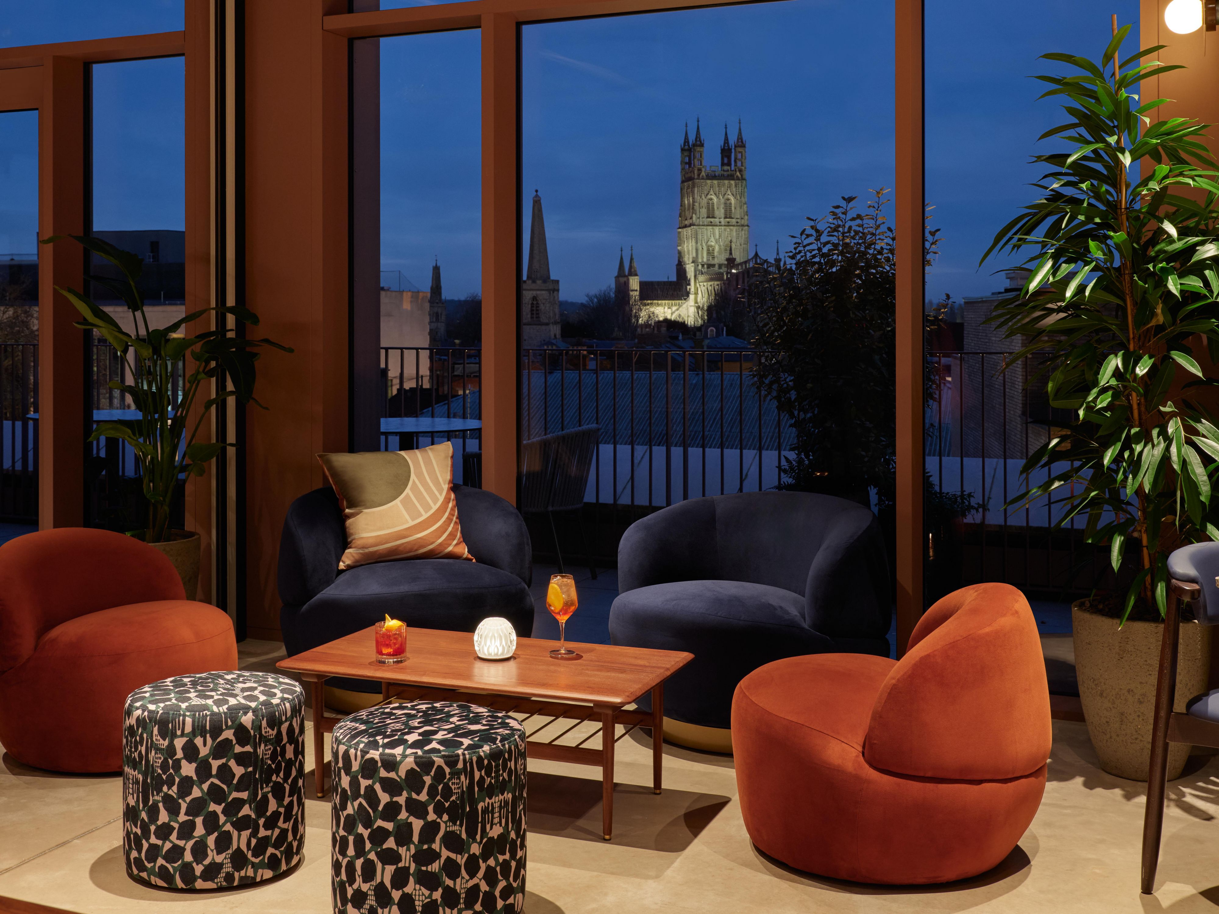 Lounge and enjoy the views from Crimson Spire