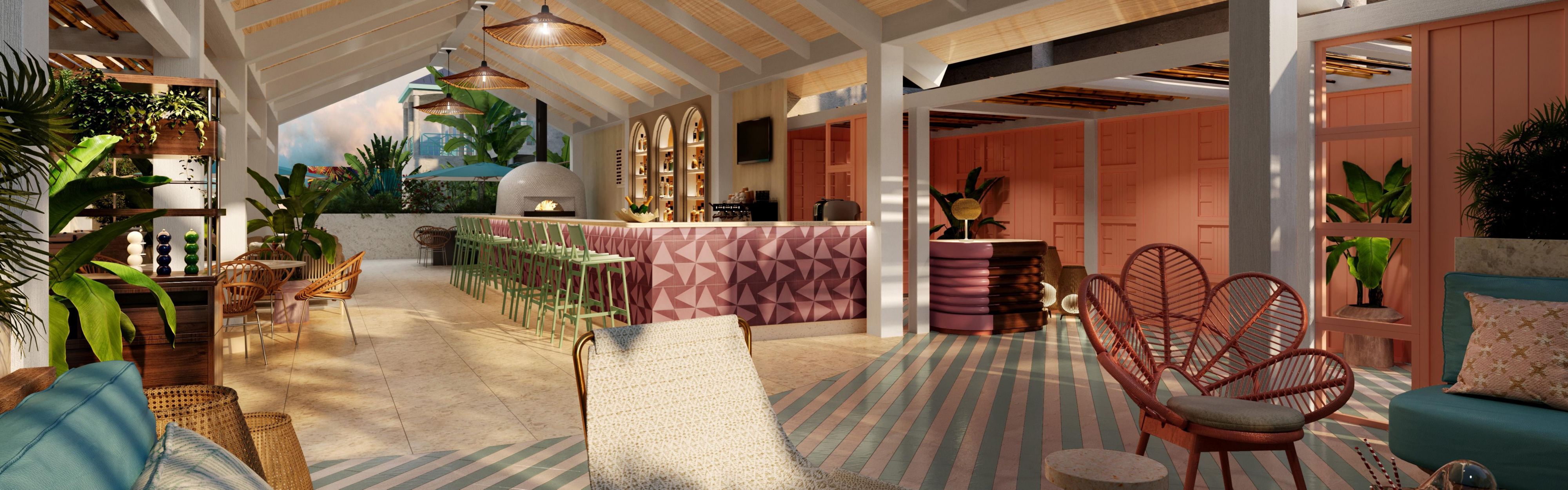 A dining area for informal breakfast, lunch and dinners