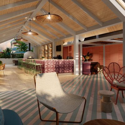 A dining area for informal breakfast, lunch and dinners