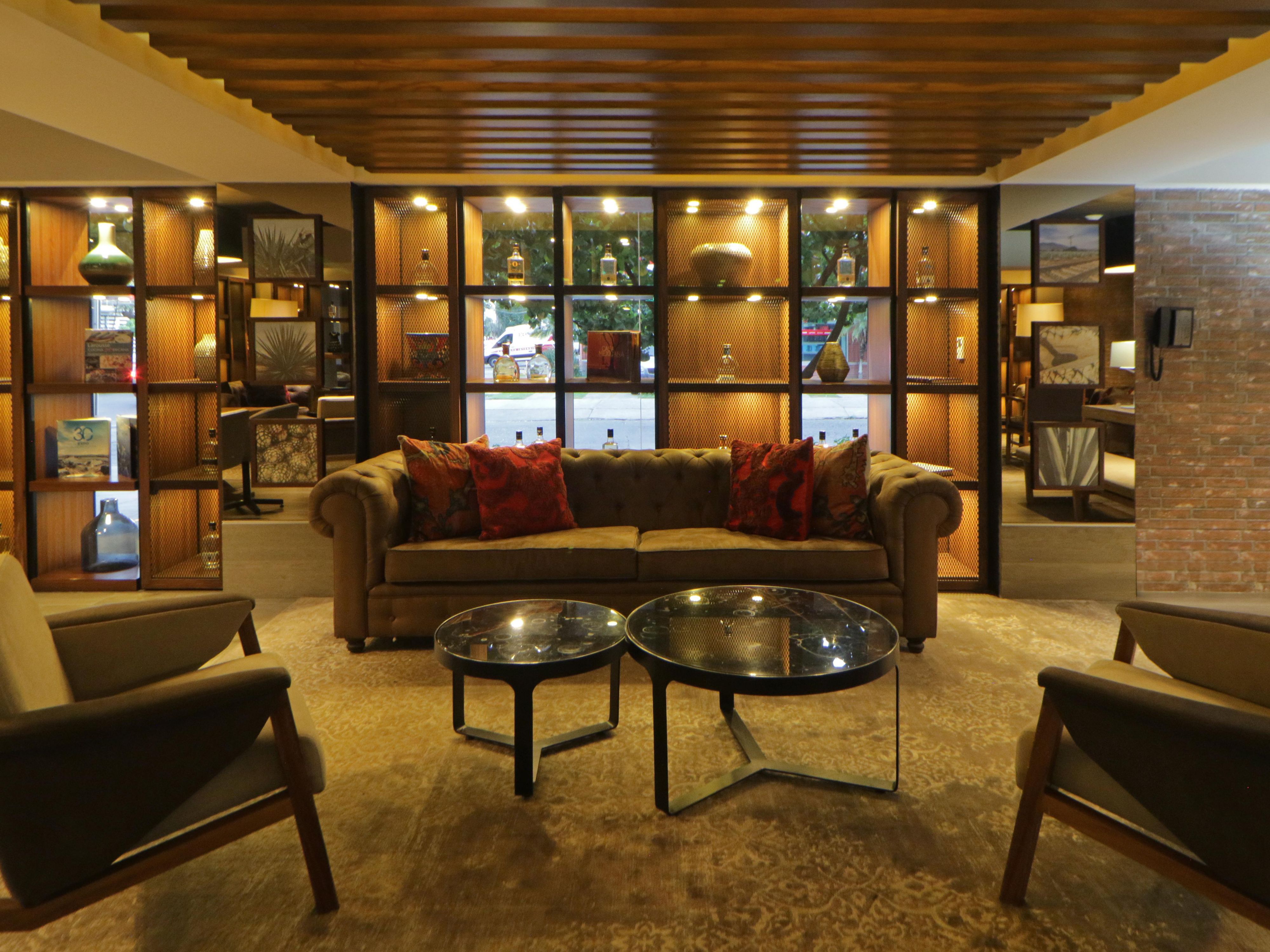 Enjoy our cozy lobby area with friends or new acquaintances.