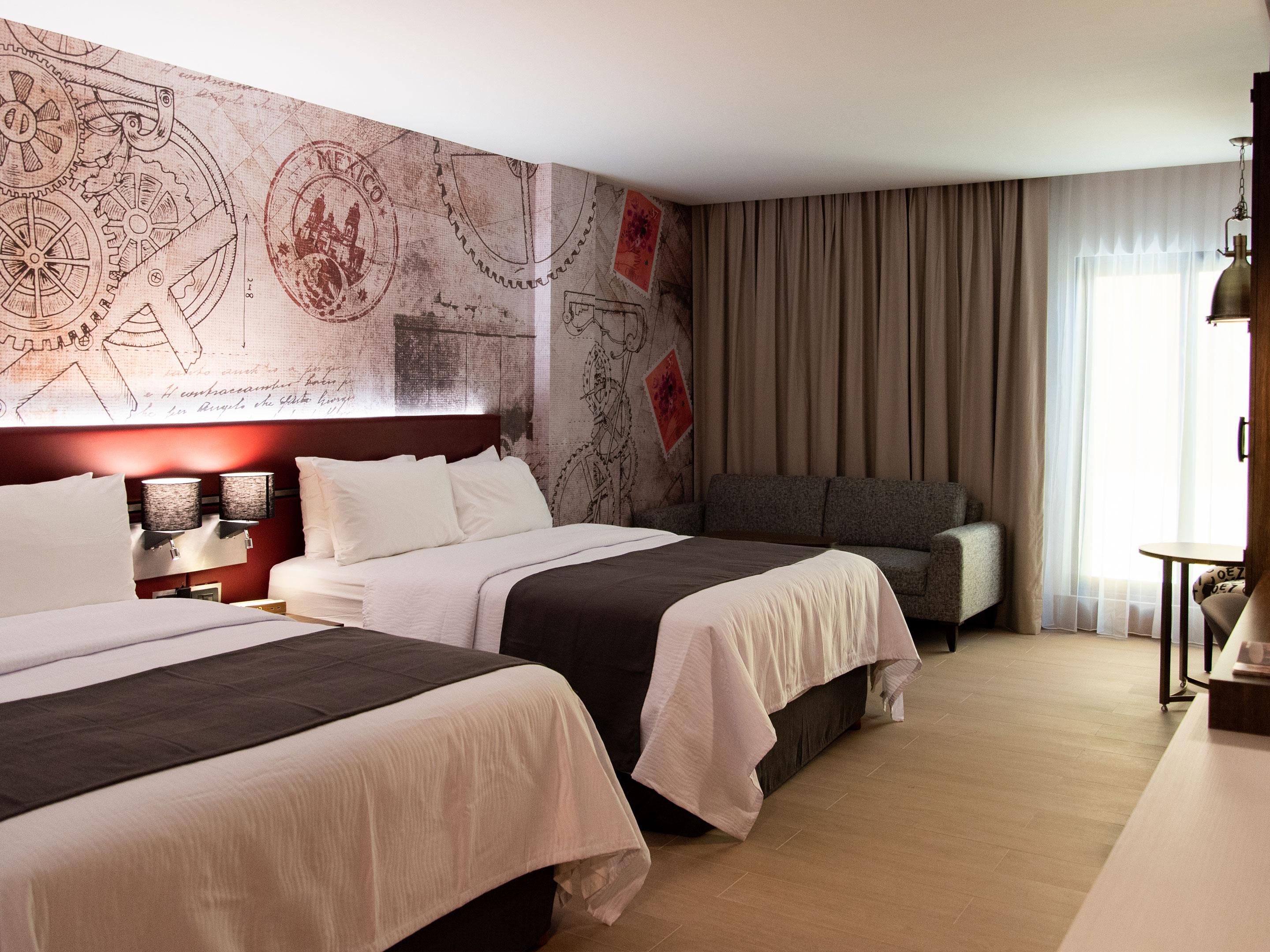 Make yourself at home in our guest rooms.