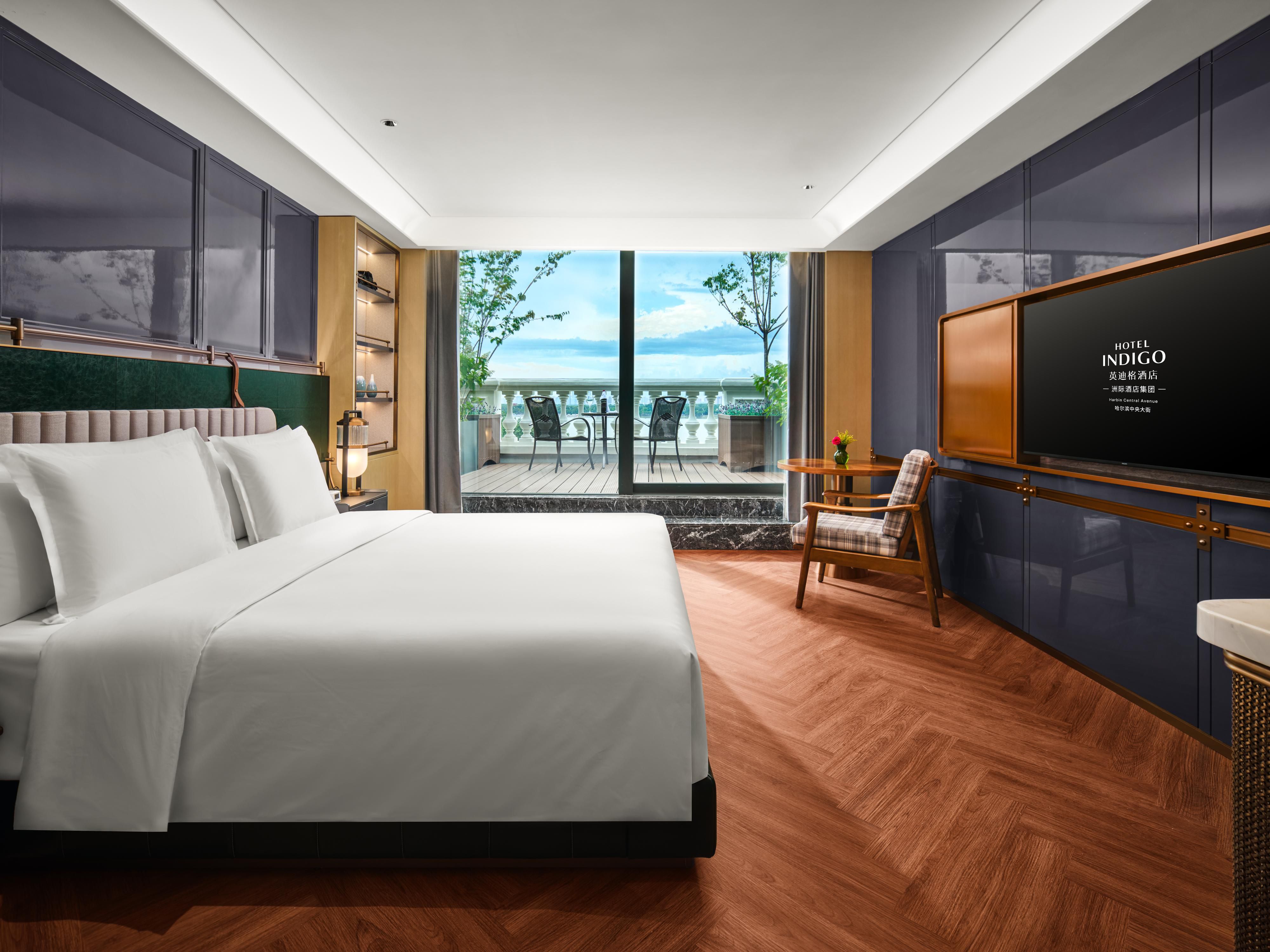 Guestrooms, inspired by vintage train carriages, have brass decor and old train regulators for a time-travel feel. Spacious with smart amenities, suites/terrace rooms include Dyson air purifier-humidifiers and hair dryers. All rooms have an air purifier-humidifier and capsule coffee machine—for fresh air, great coffee and a relaxing stay.