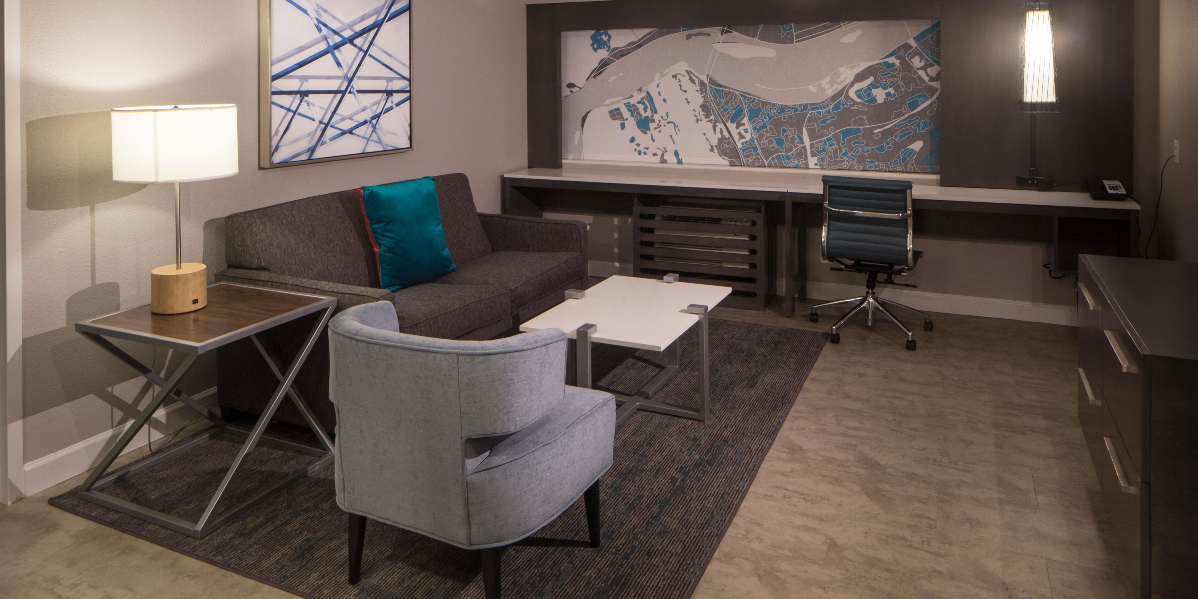 Enjoy upscale amenities in our spacious King Suite.