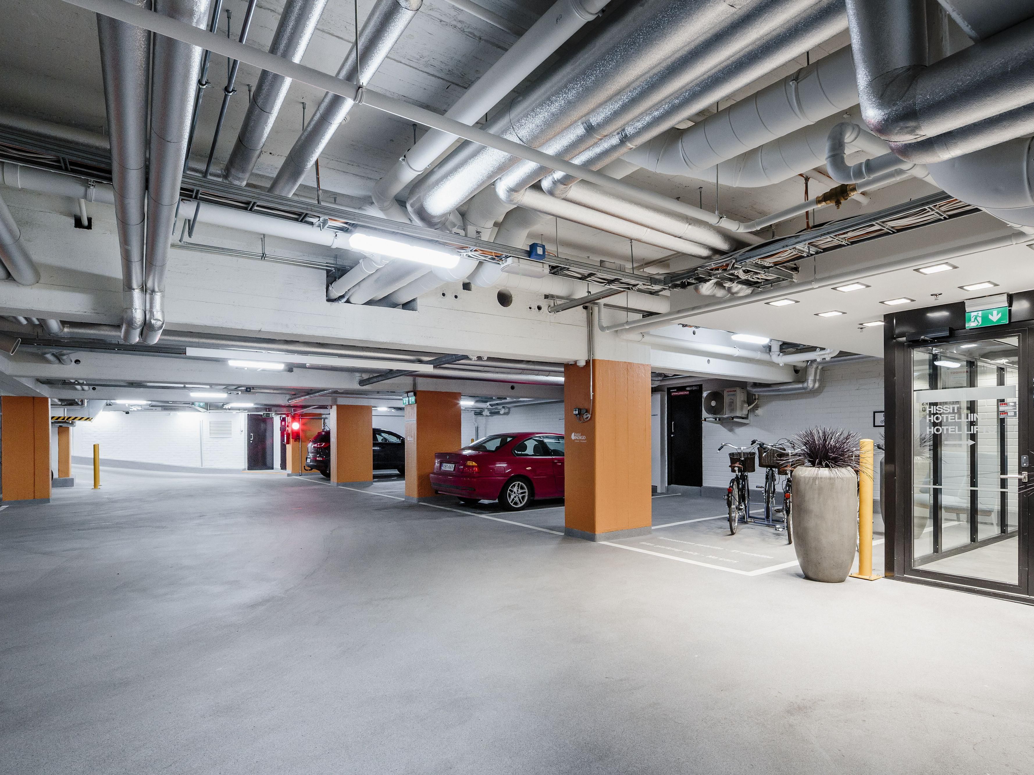 Not in our neighbourhood. Our hotel has its own garage for 35 cars, which is accessed from the driveway in front of the building to the courtyard. There is a direct lift from the garage to the hotel reception. The garage also has two charging plugs for electric cars.