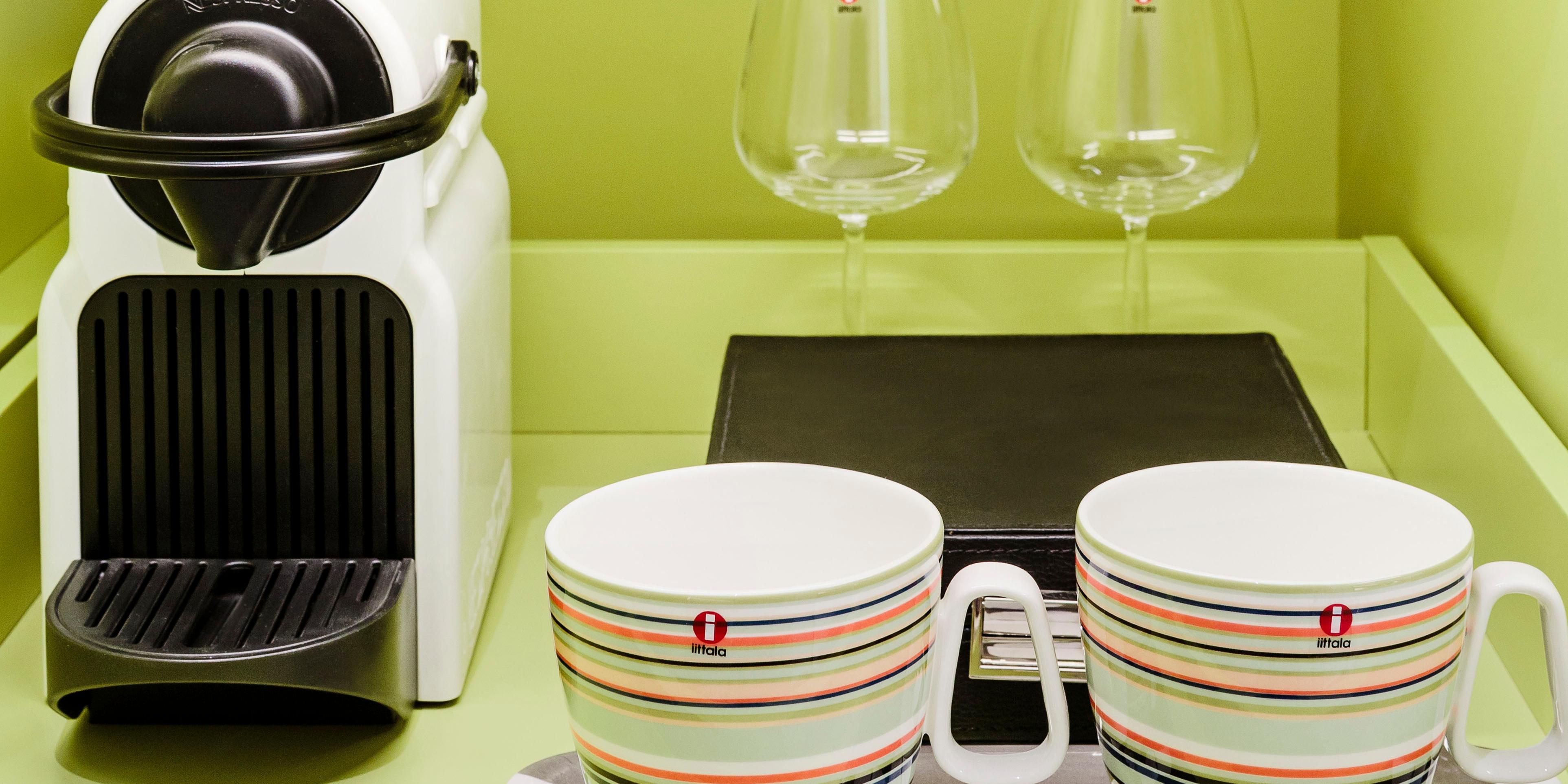 Relax with a cup of Nespresso coffee
