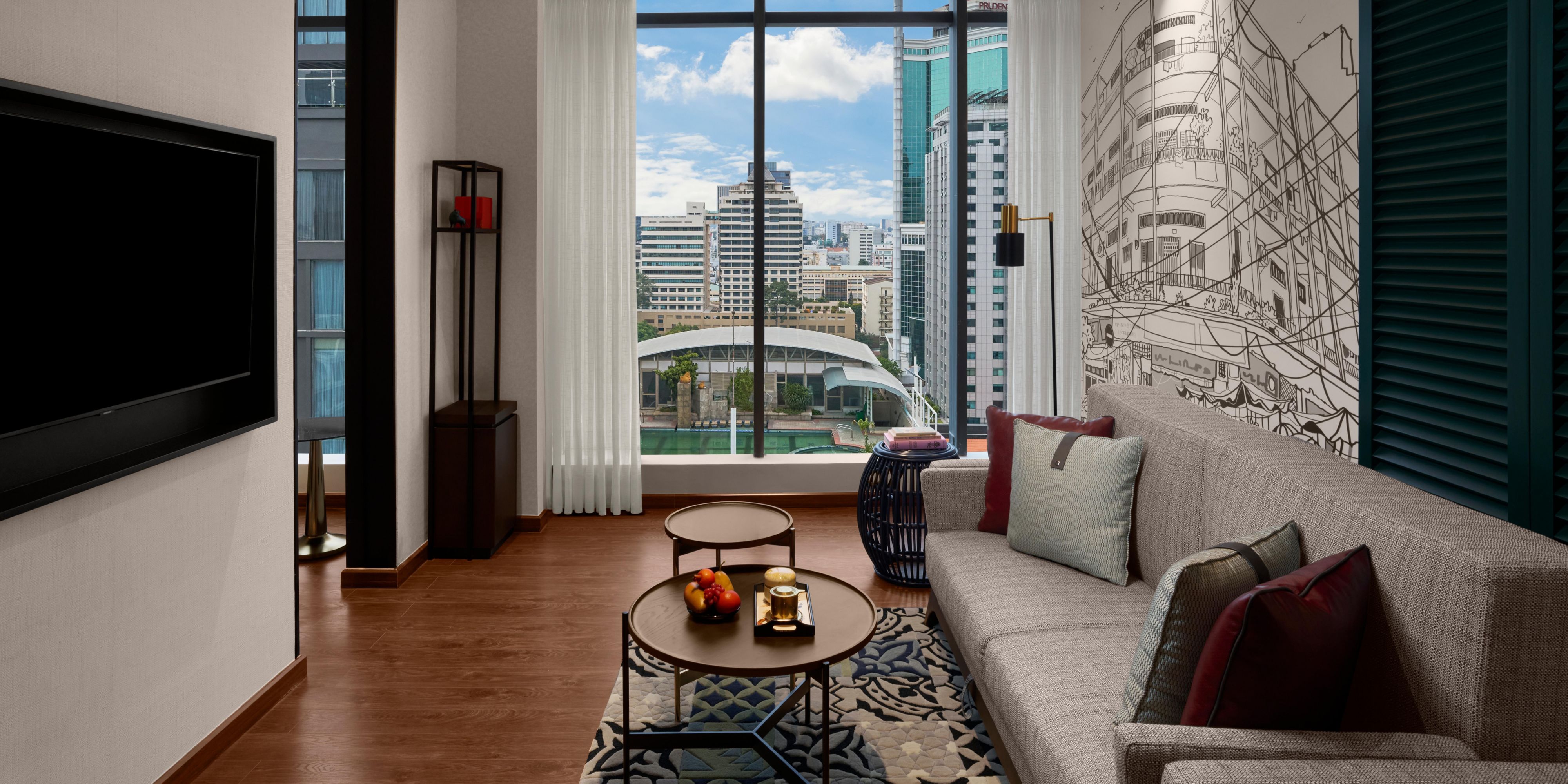 Stretch out and stay inspired in your urban suite
