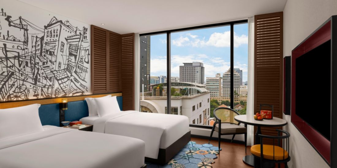 Twin bedded room