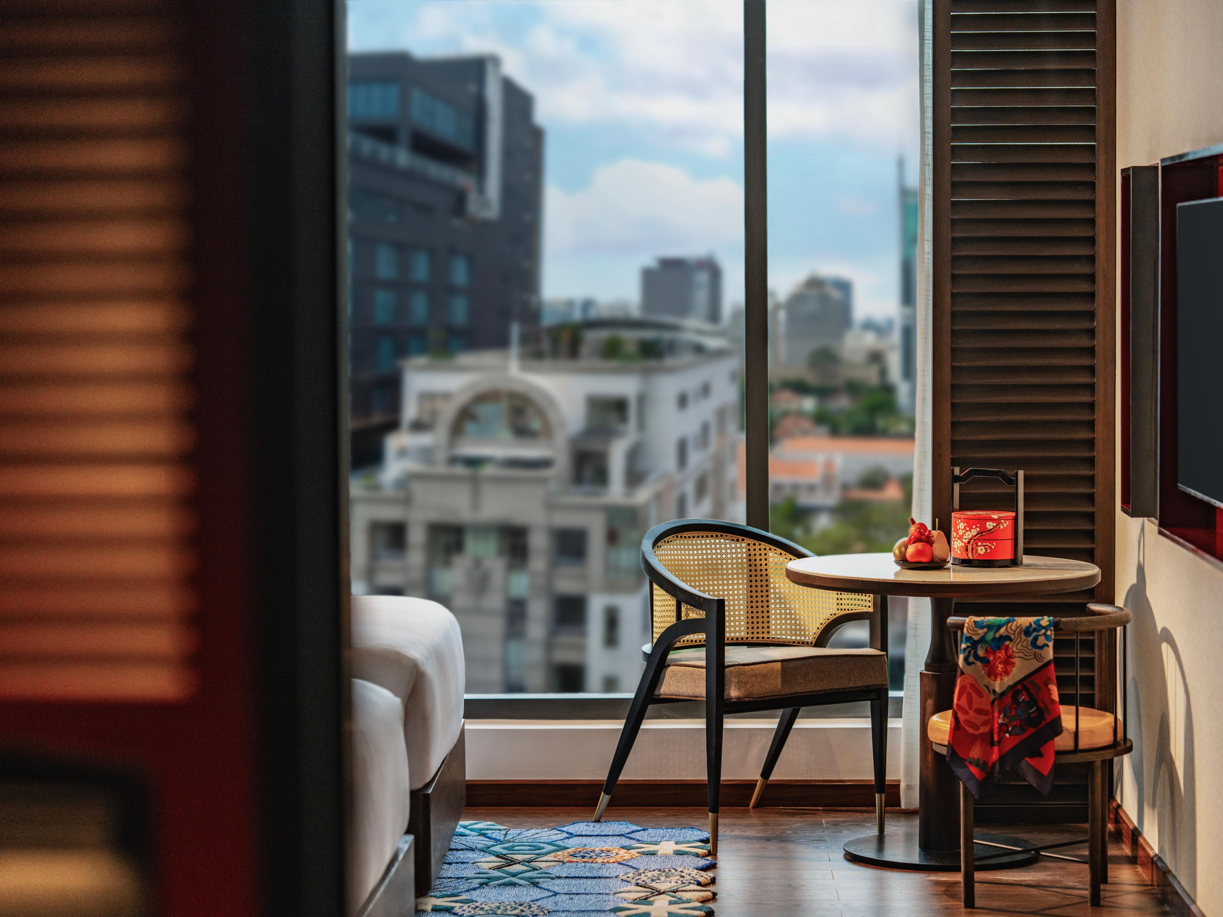 Find peace in a city view corner made for calm