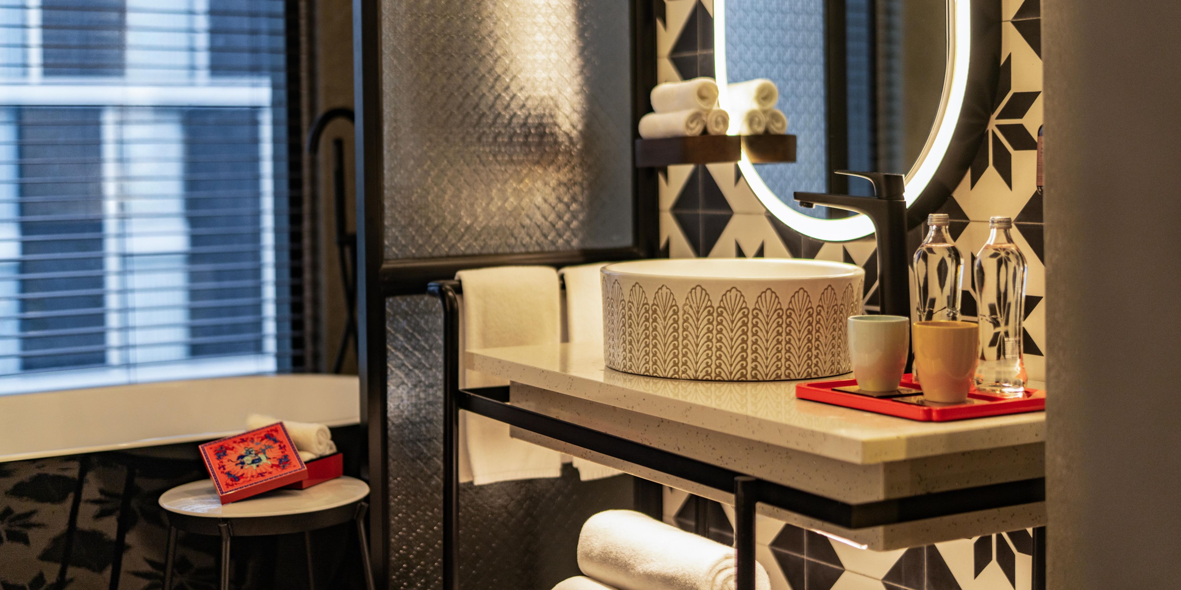 Luxe details and room to breathe in your spacious bath