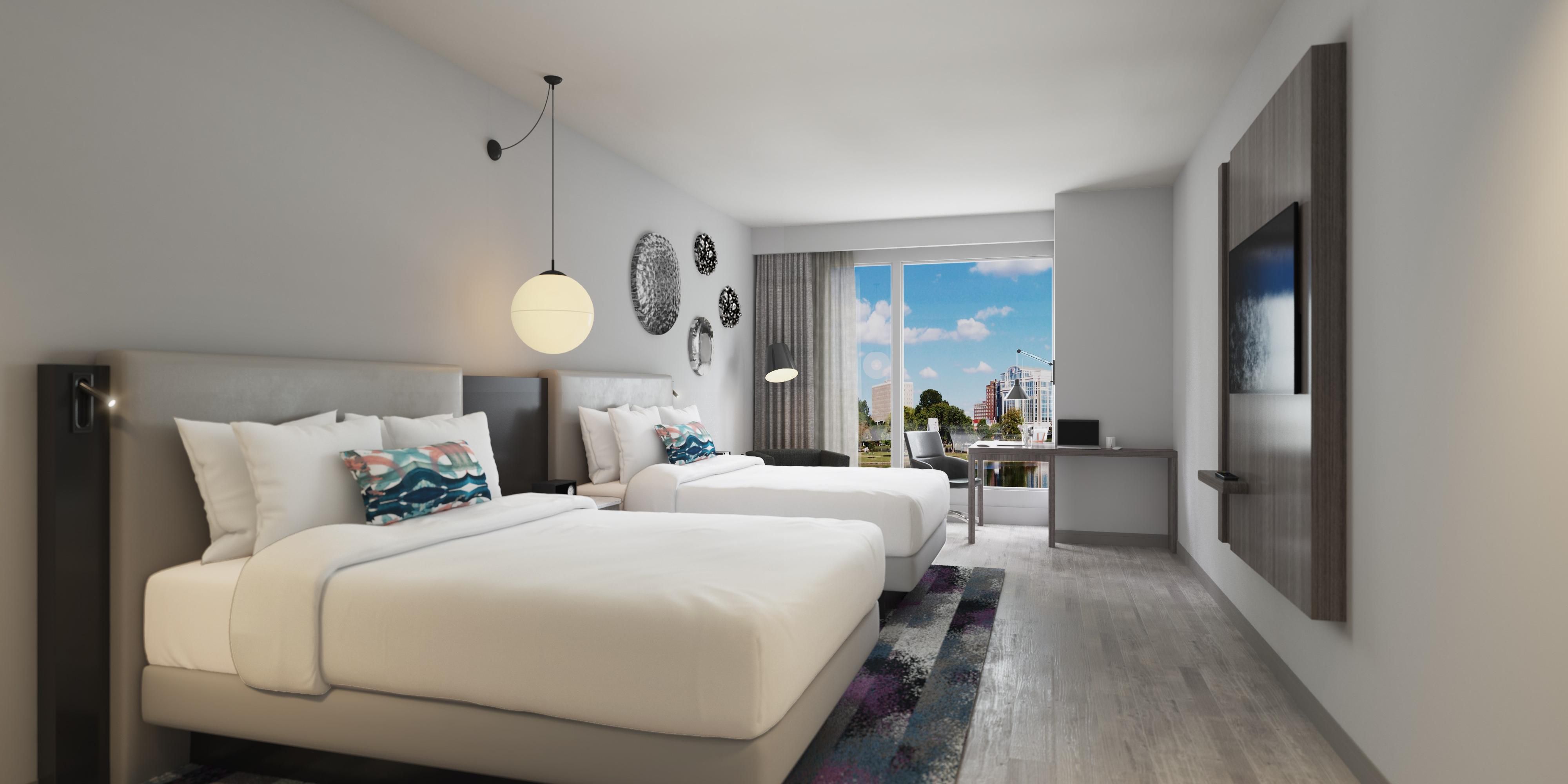 Conceptual drawing of the new Hotel Indigo Huntsville - MidCity