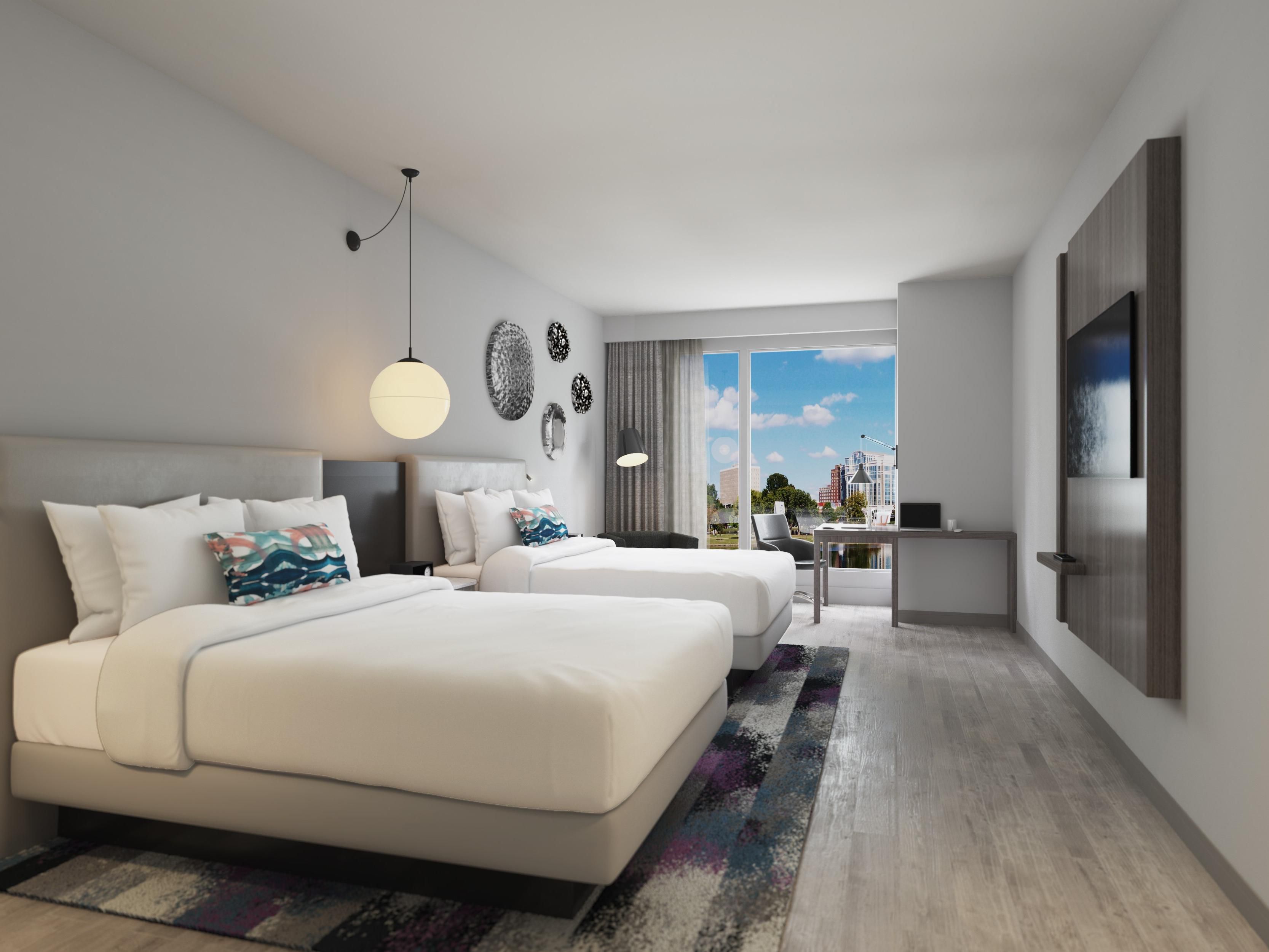 Conceptual drawing of the new Hotel Indigo Huntsville - MidCity