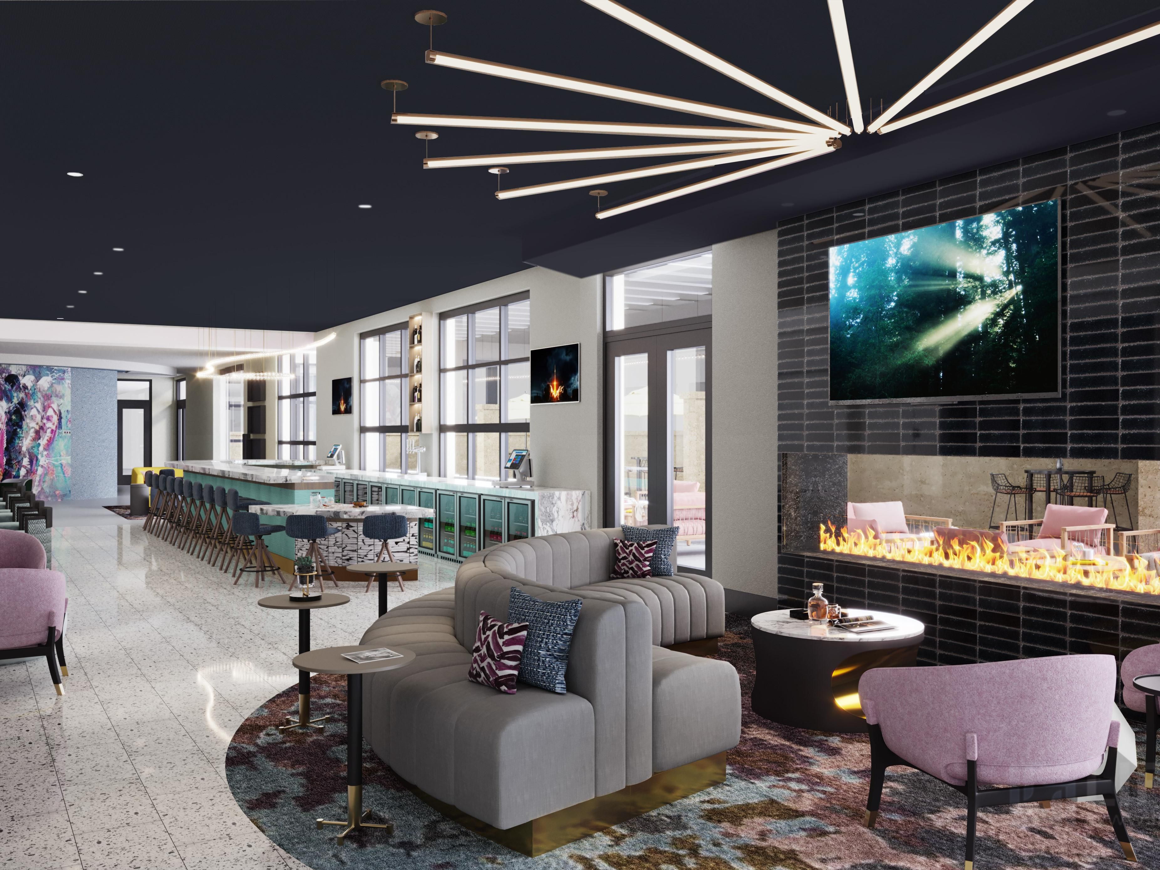 Conceptual drawing of the new Hotel Indigo Huntsville - MidCity