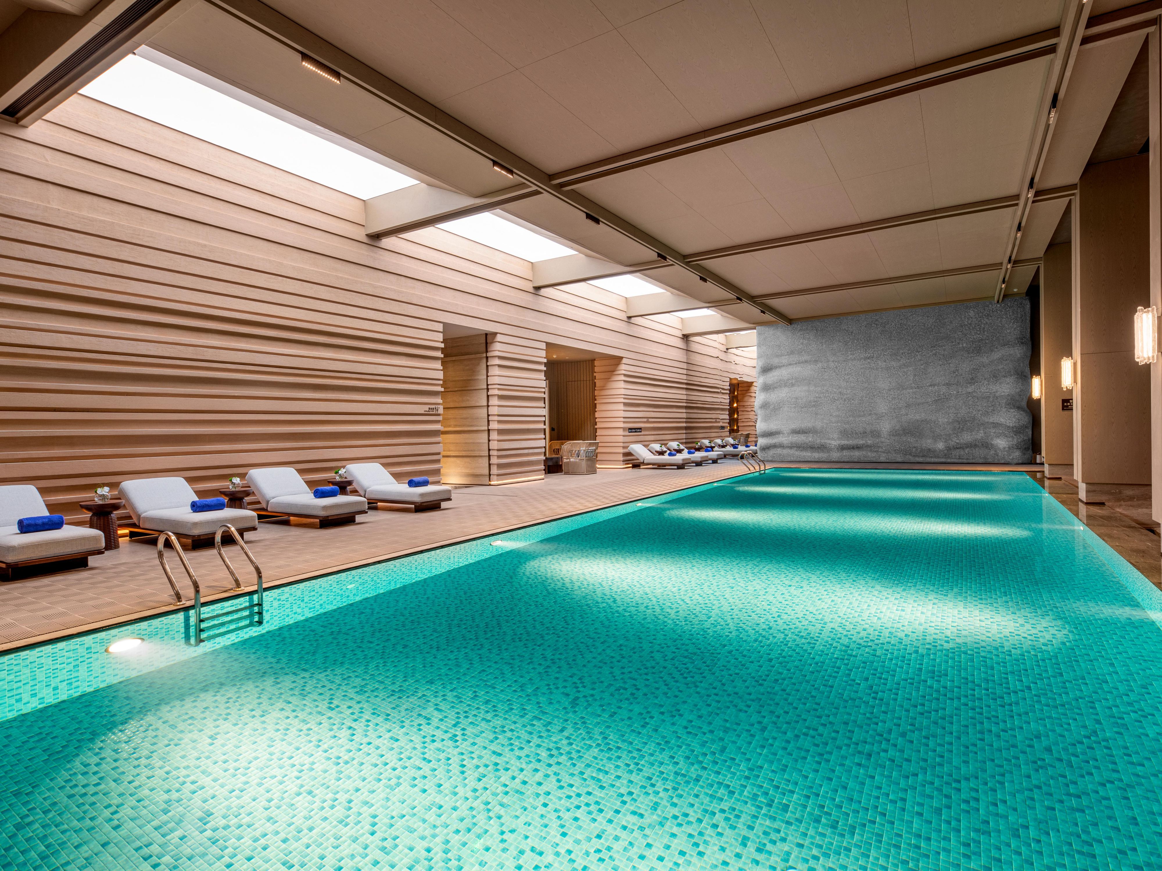 Indoor Temperature-controlled Infinity Pool with Scenic Views