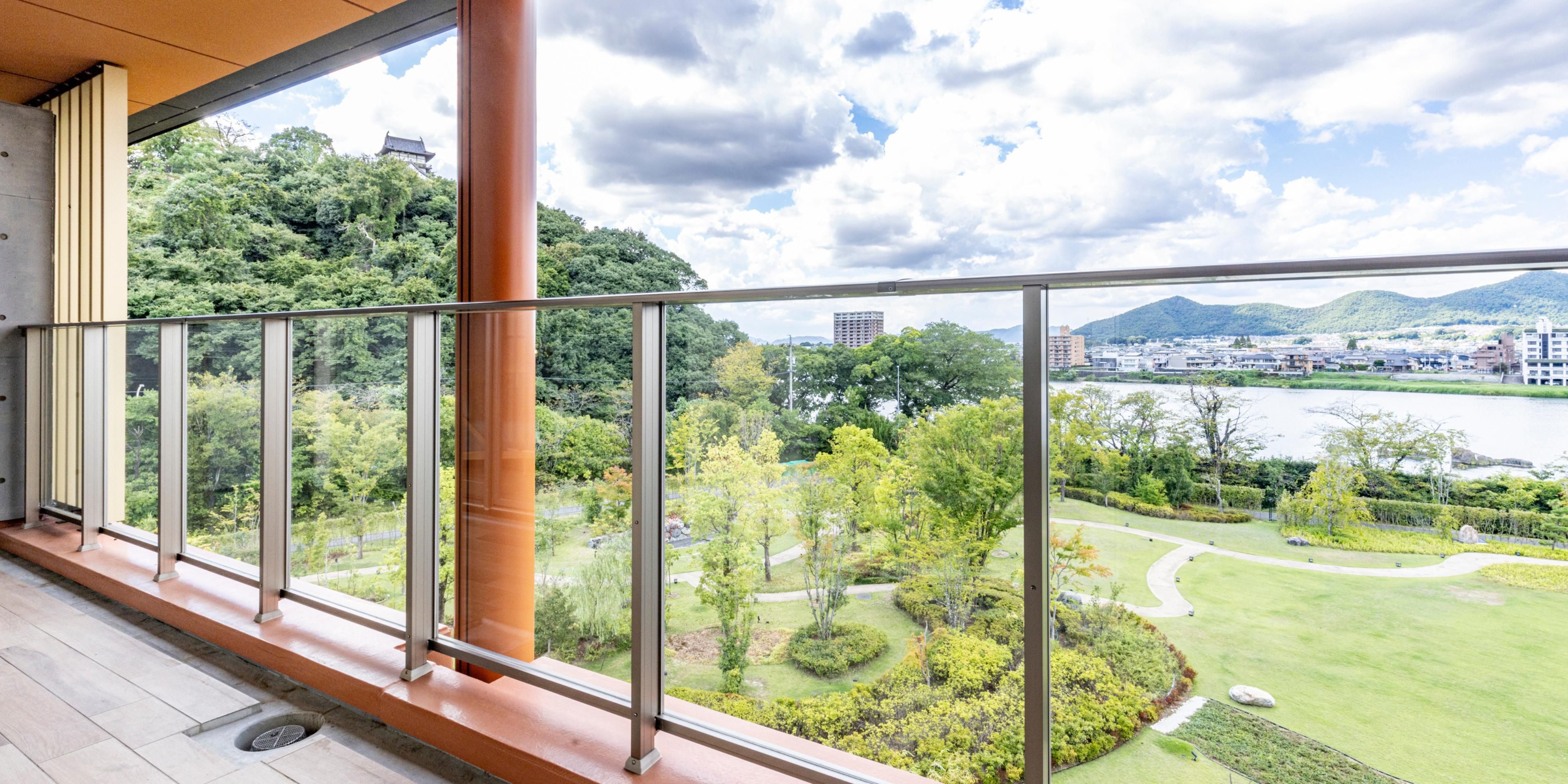 Stunning views of Inuyama Castle and Kiso River from Suite room