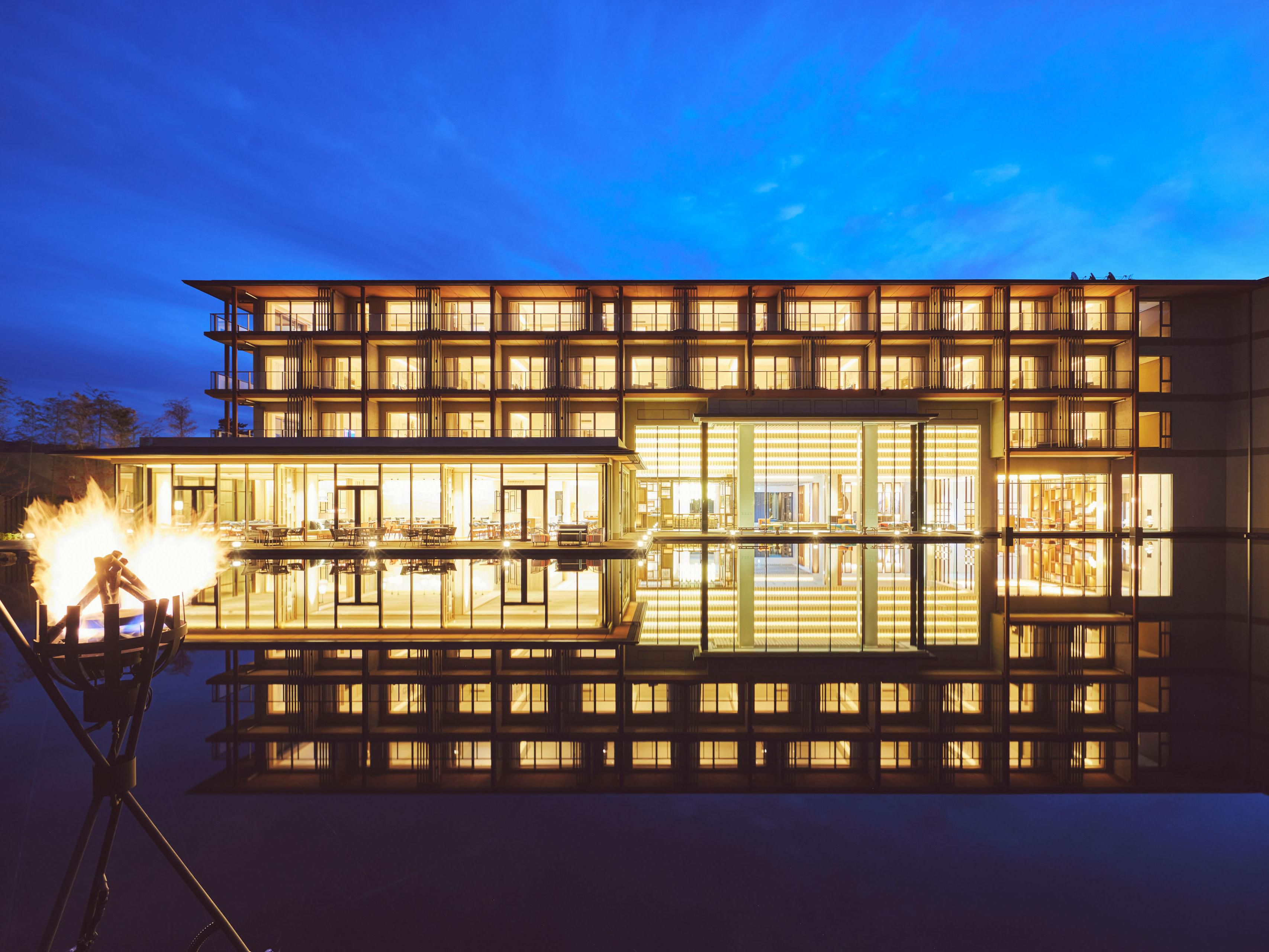 Hotel Exterior (Night)