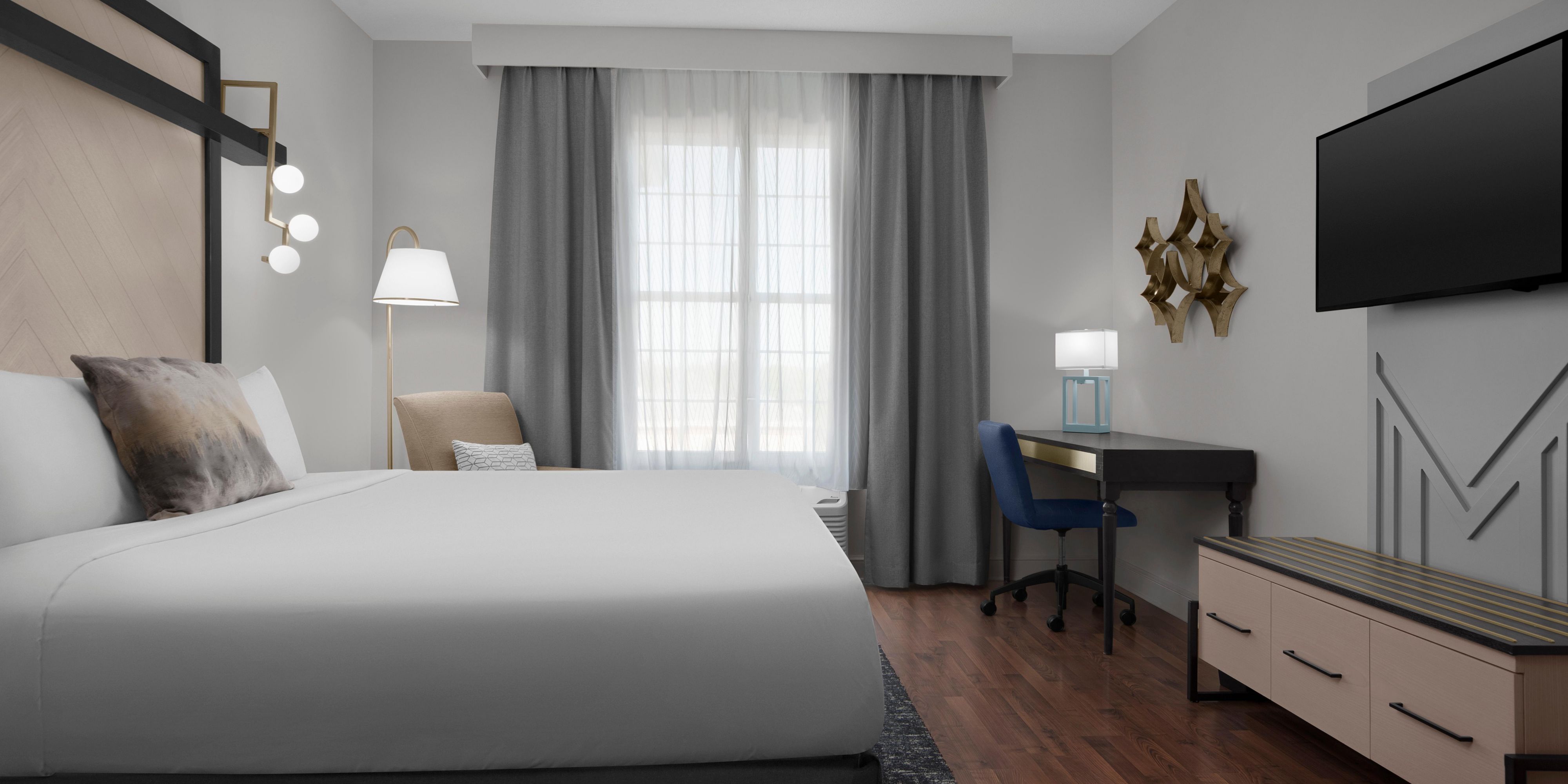 Our king bedrooms are spacious and comfortable.