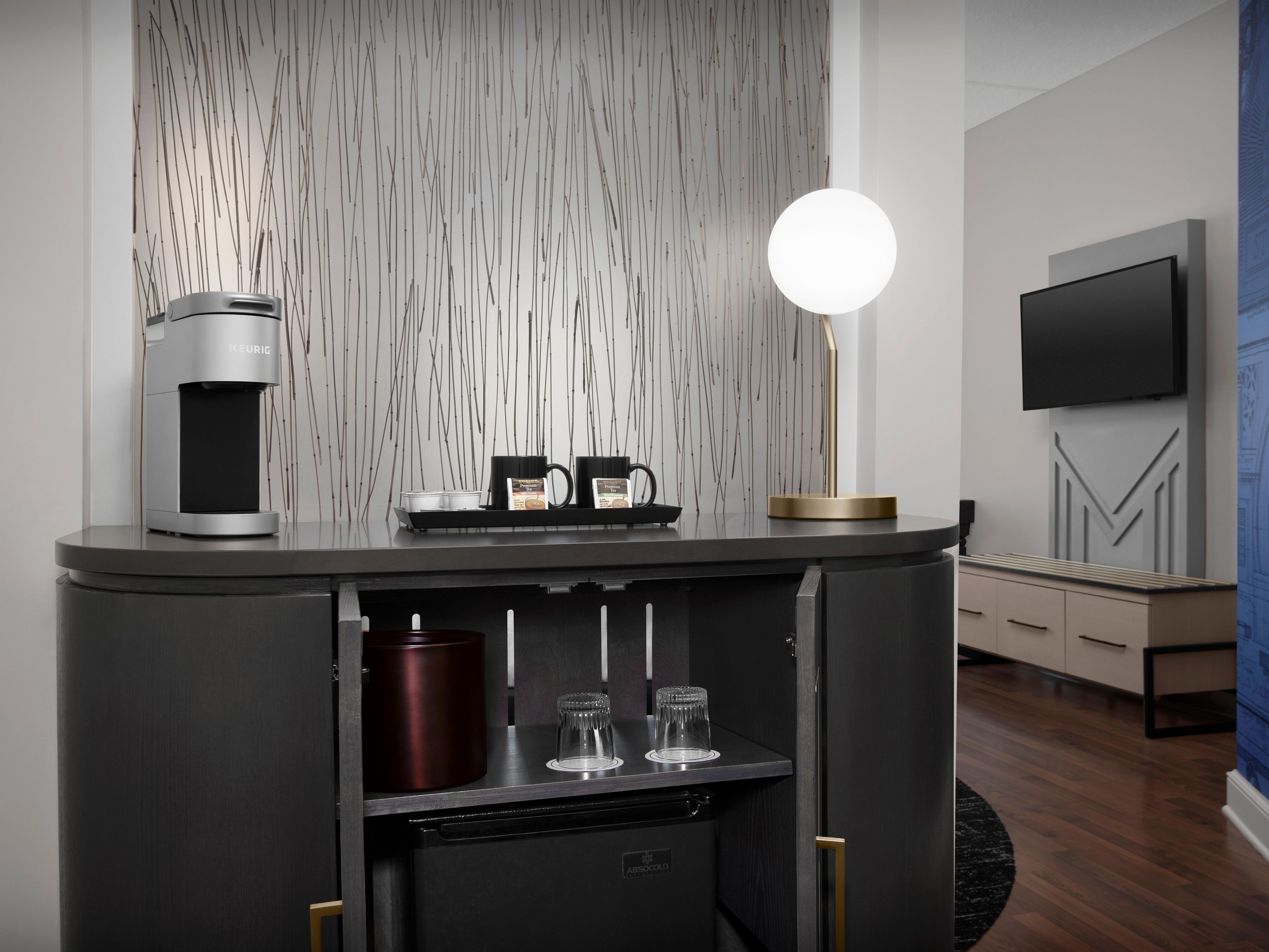 Enjoy a variety of amenities in our comfortable guest room.