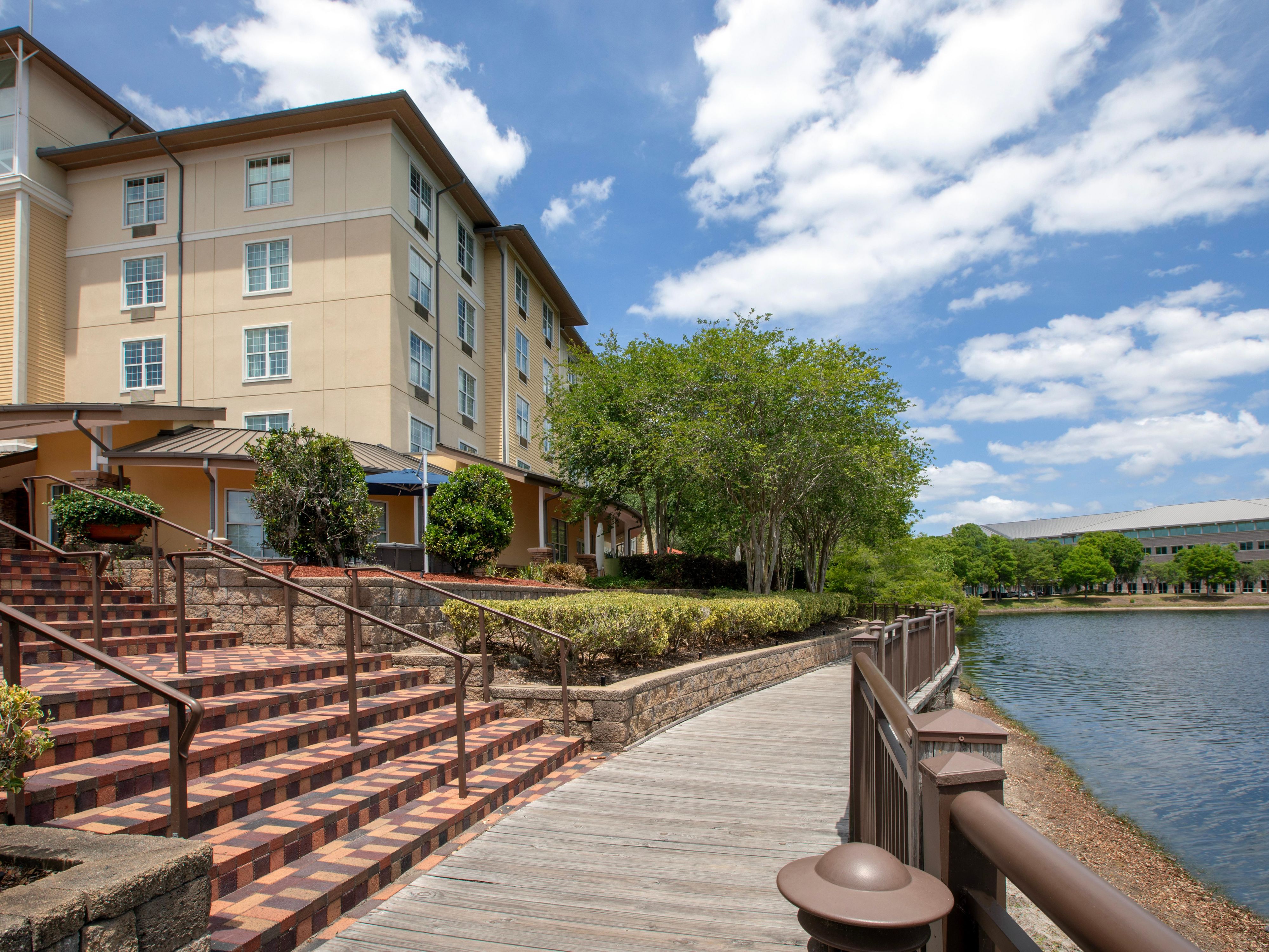 Enjoy the walkway connected to our Jacksonville FL hotel.