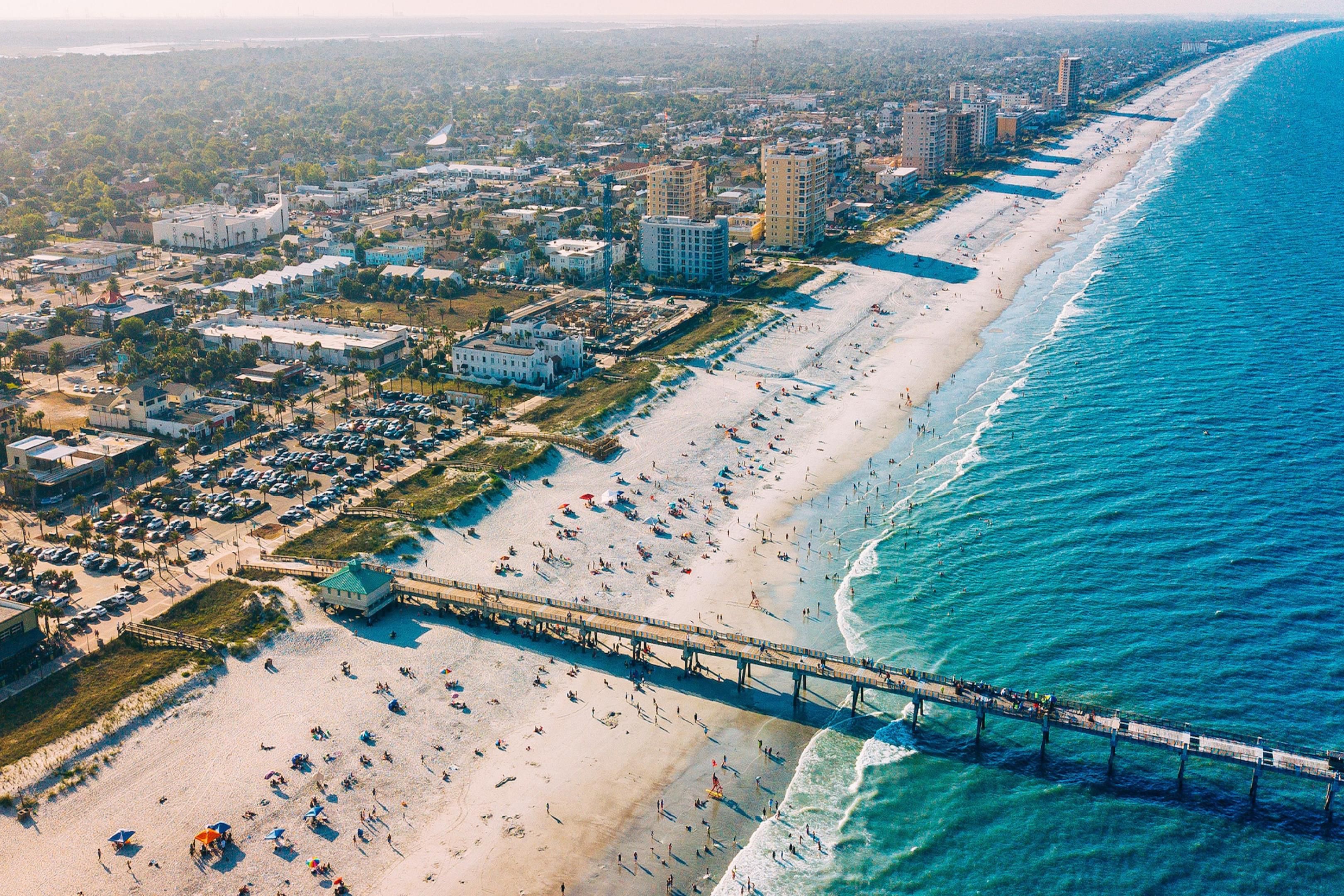 Jacksonville is home to 22 miles of beautiful white sand beaches.