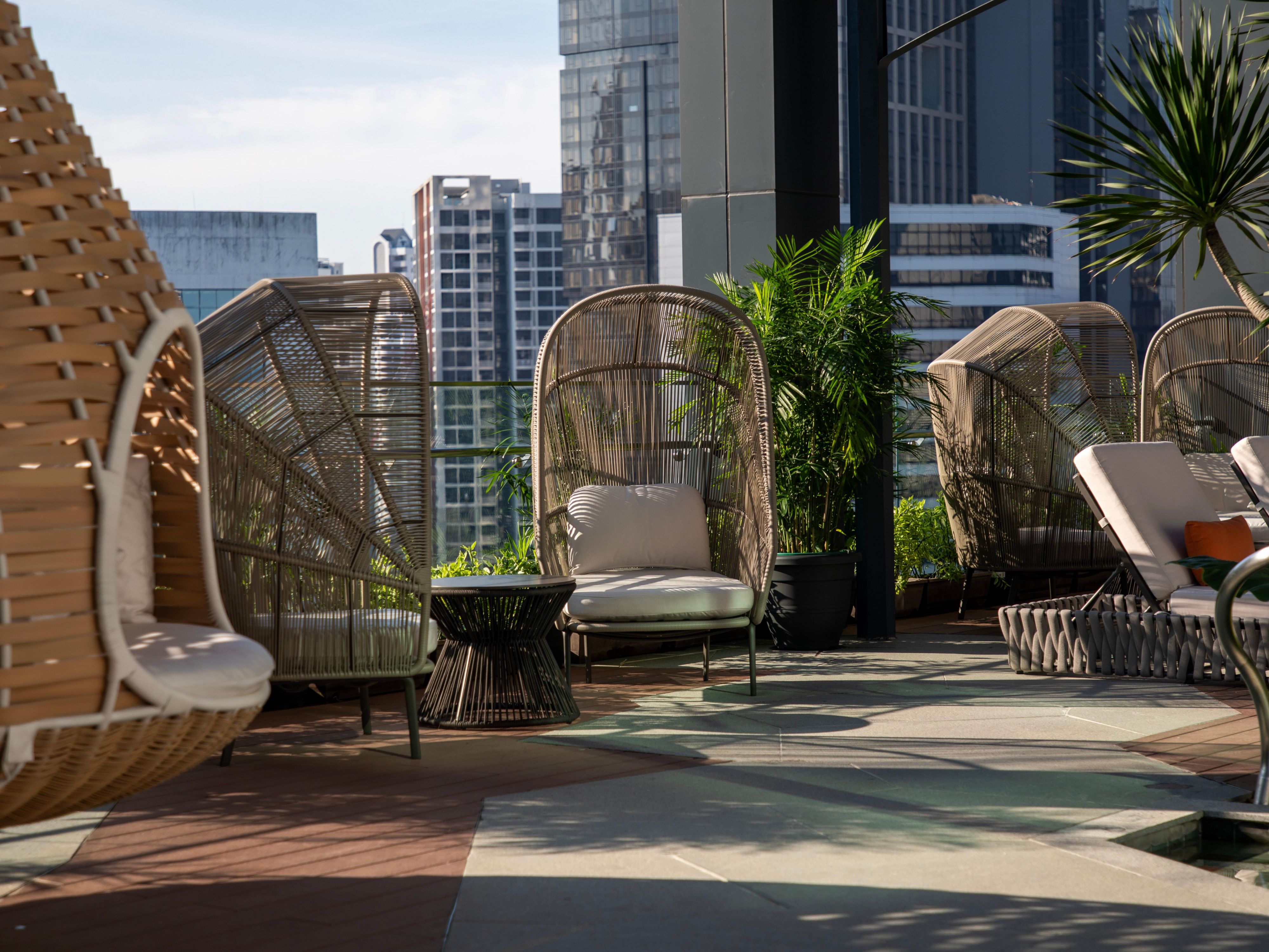Find your peace in our serene pool courtyard
