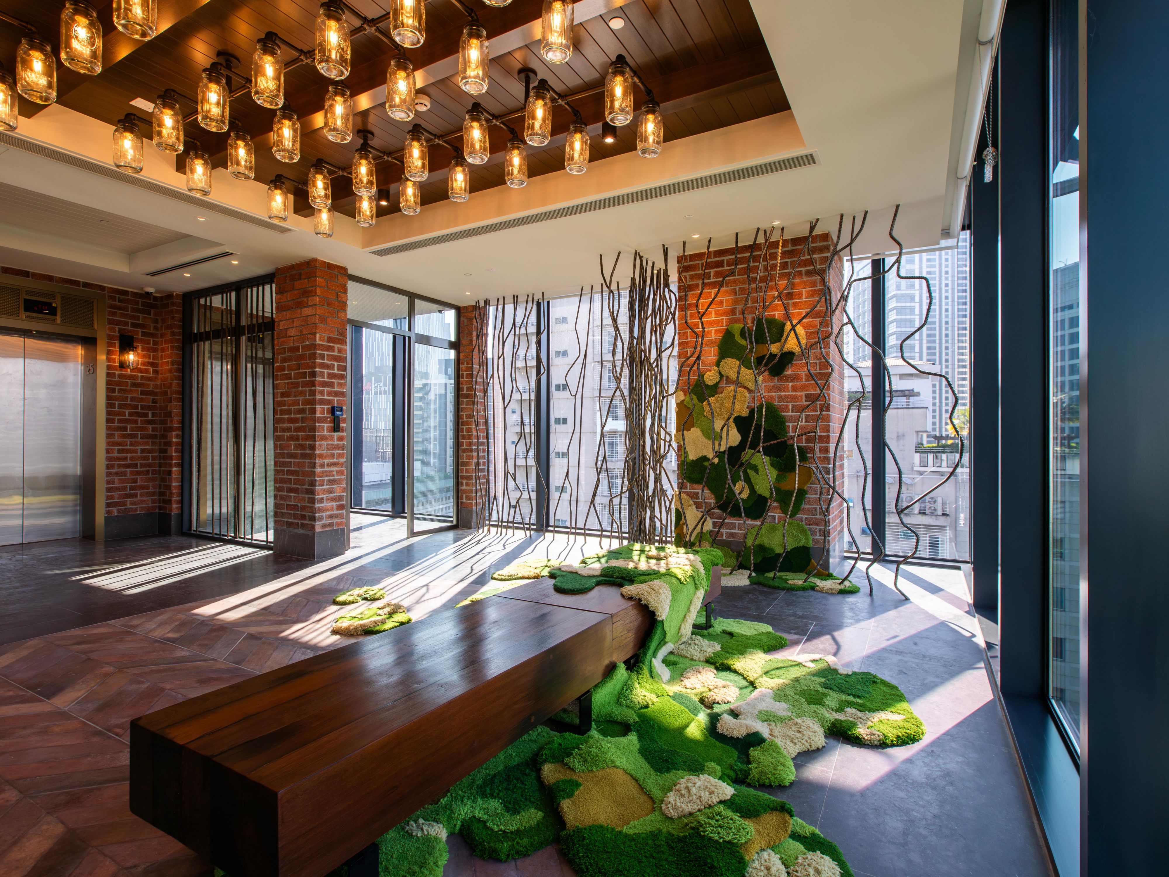 Ascend to beauty in our rooftop lift lobby