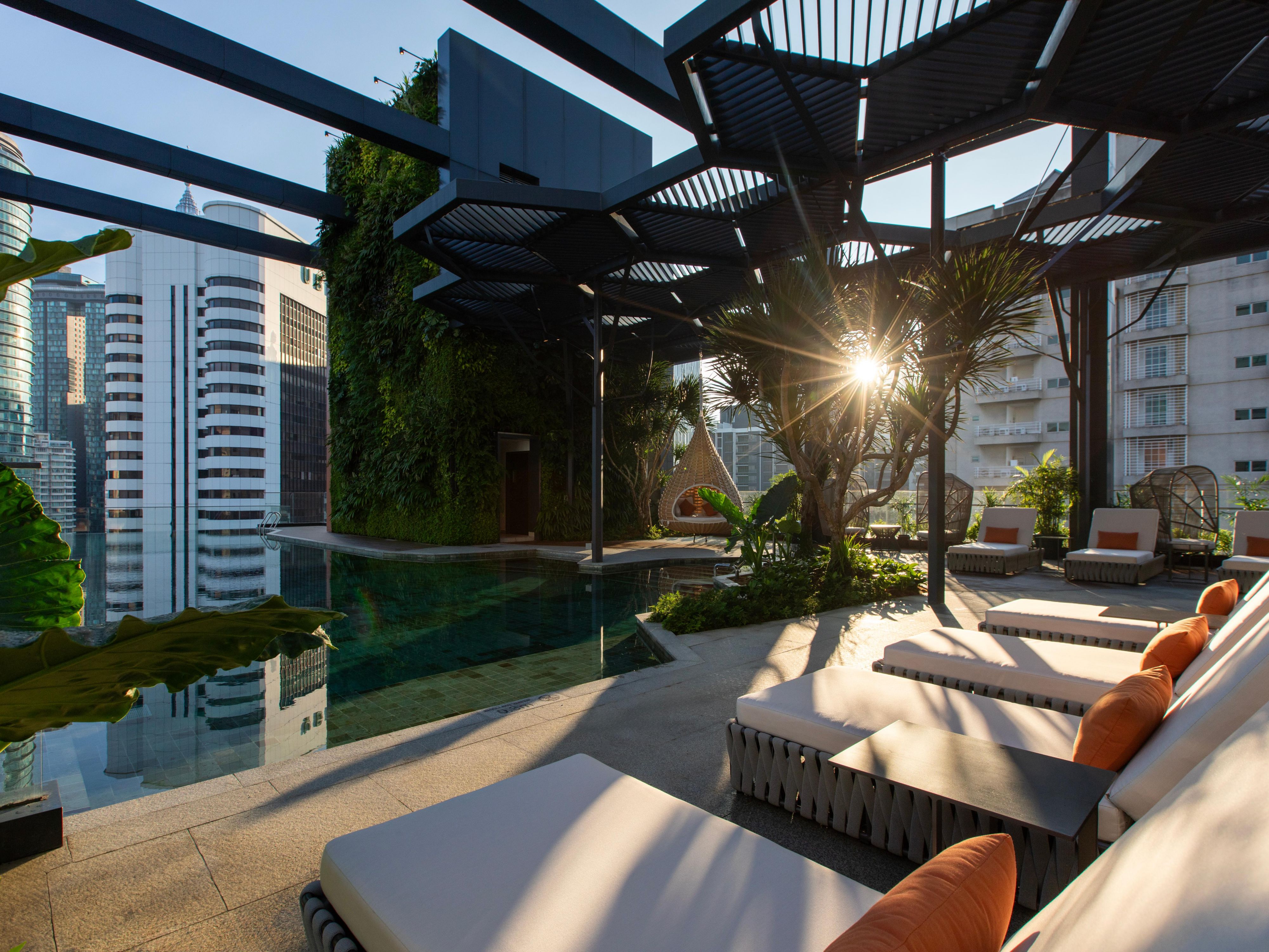 Discover the perfect blend of urban energy and natural beauty at Hotel Indigo Kuala Lumpur on the Park. Located in the Golden Triangle, our hotel is just steps away from Bukit Nanas and KL Forest Eco Park. With stunning views of the iconic KL Tower and Merdeka 118, we offer an eco conscious escape in the heart of the city.