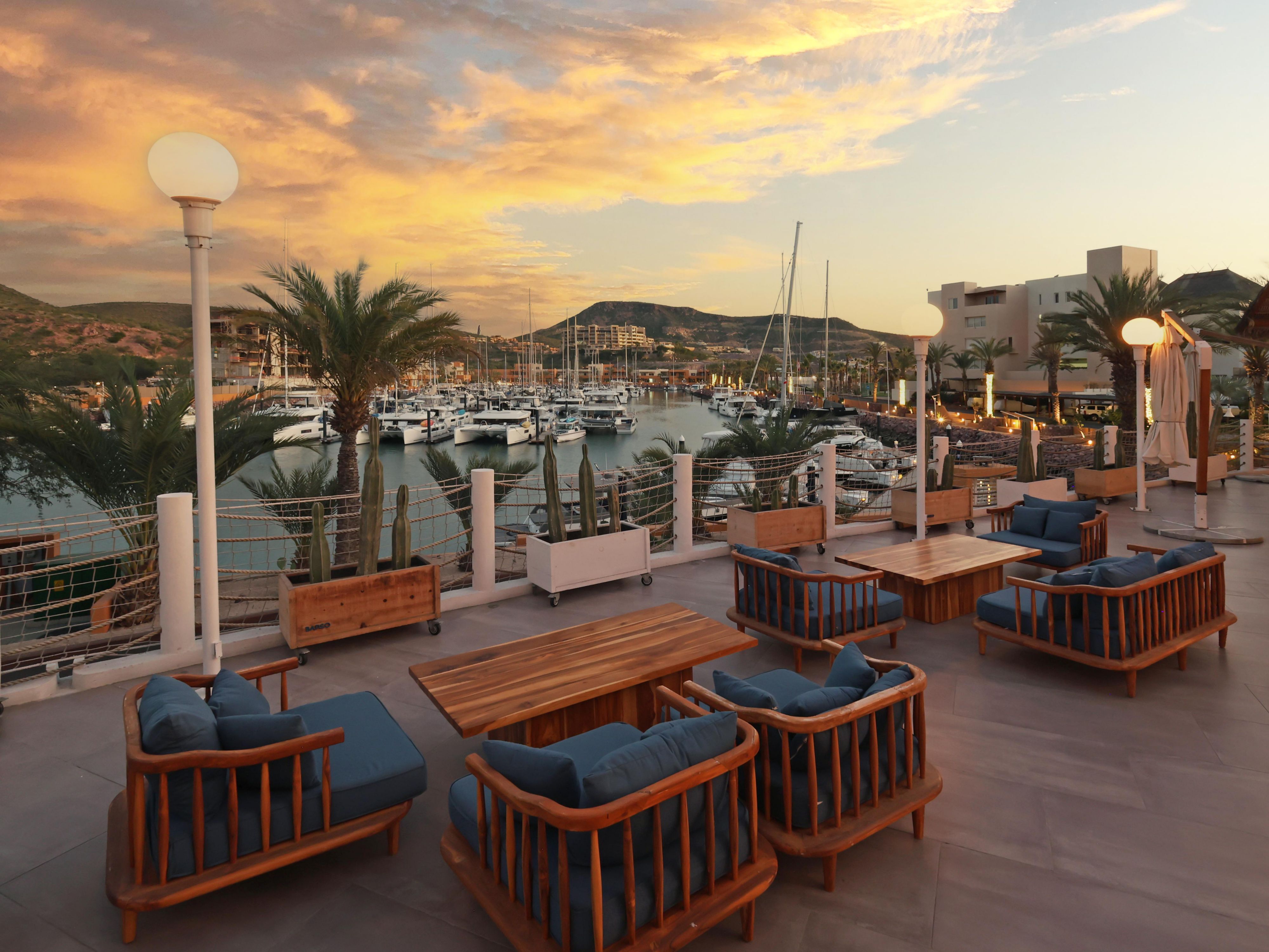 Terraza en el Restaurante Barco