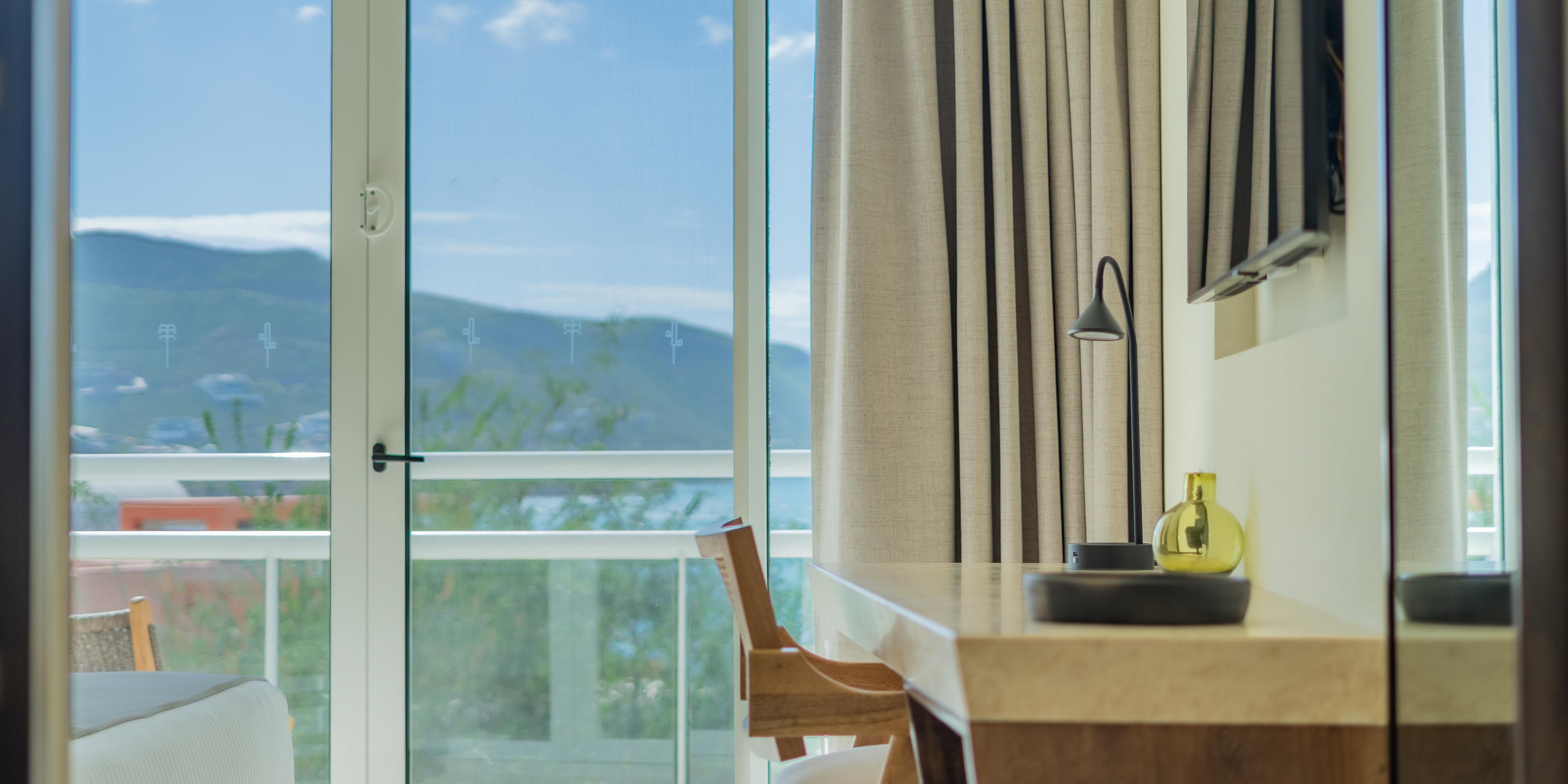 Unwind in your room while you enjoy the view of the sea.