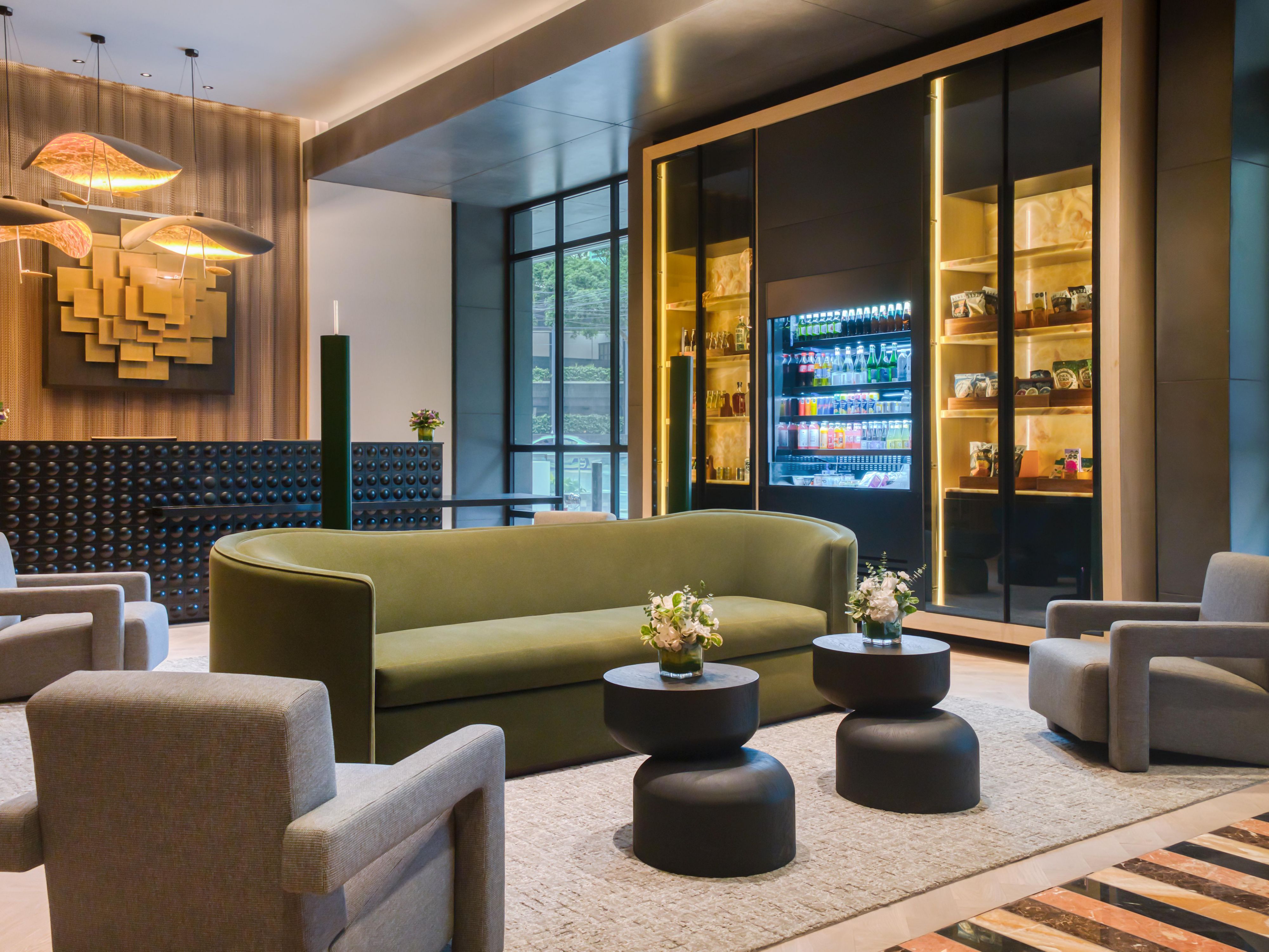 Relax with your family and friends in our warm and inviting lobby.