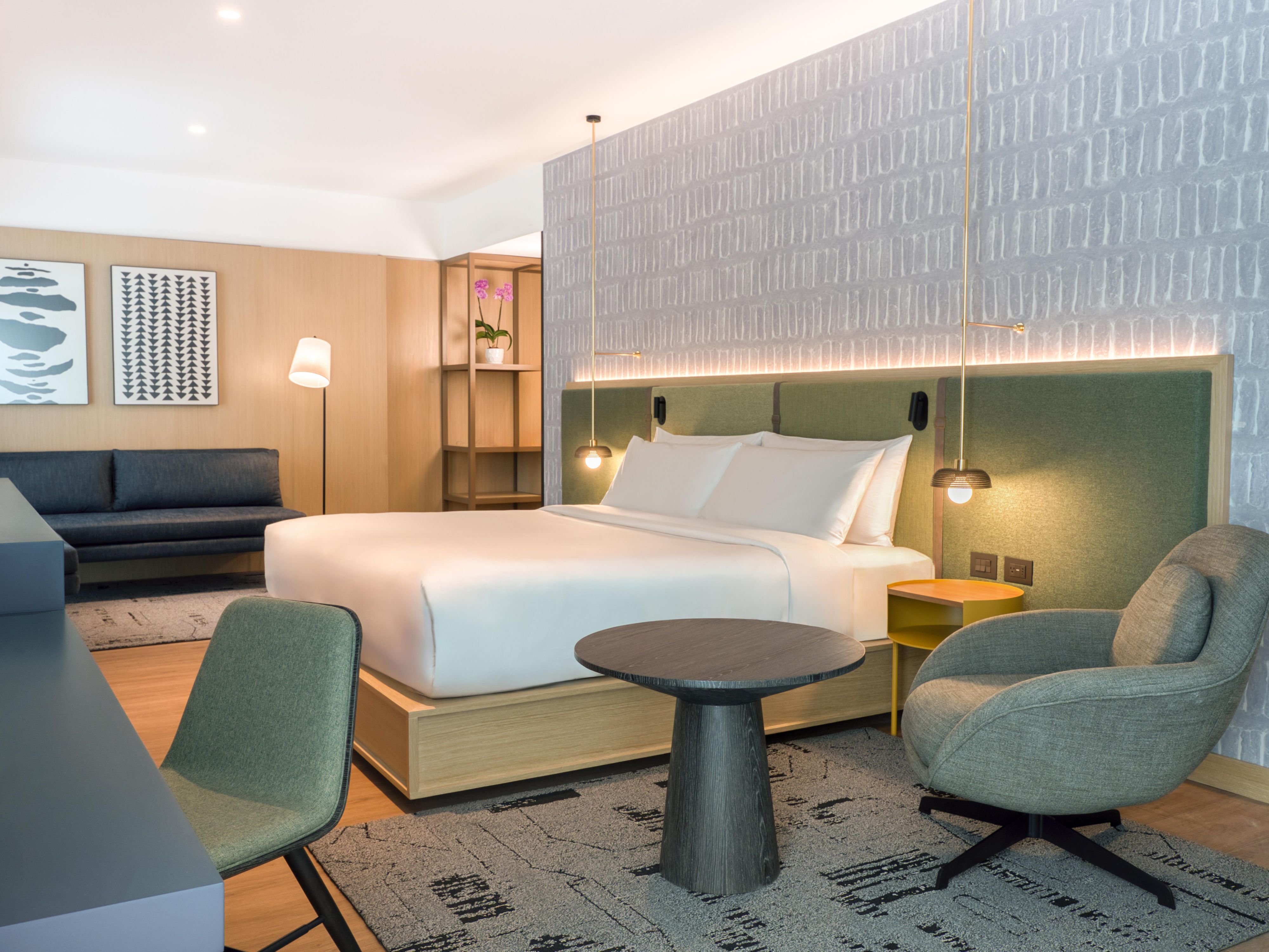 Book our suite with a sleeper sofa.