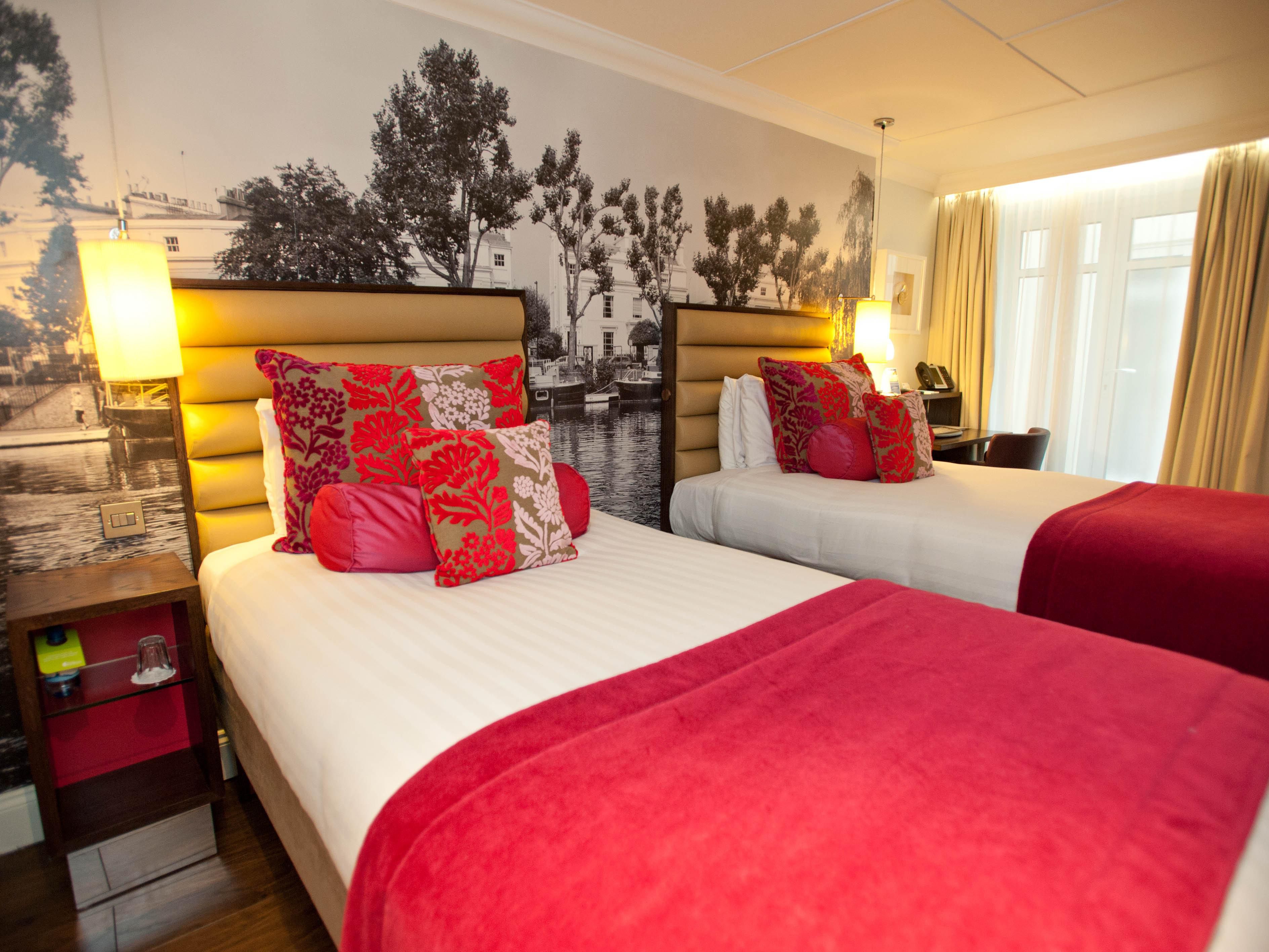 Our twin-bedded rooms are perfect for friends and family