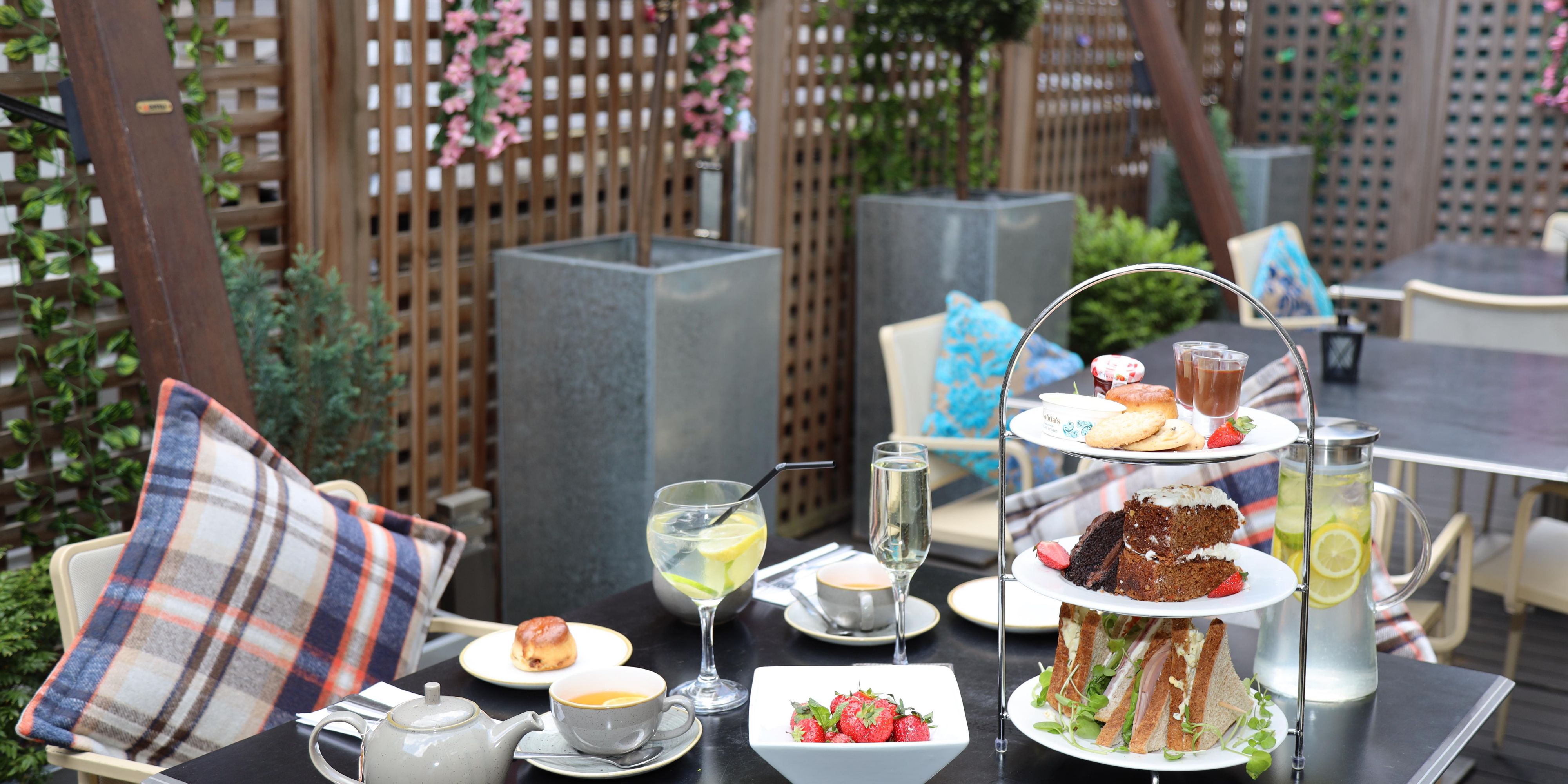 Enjoy Afternoon Tea on our Garden Terrace