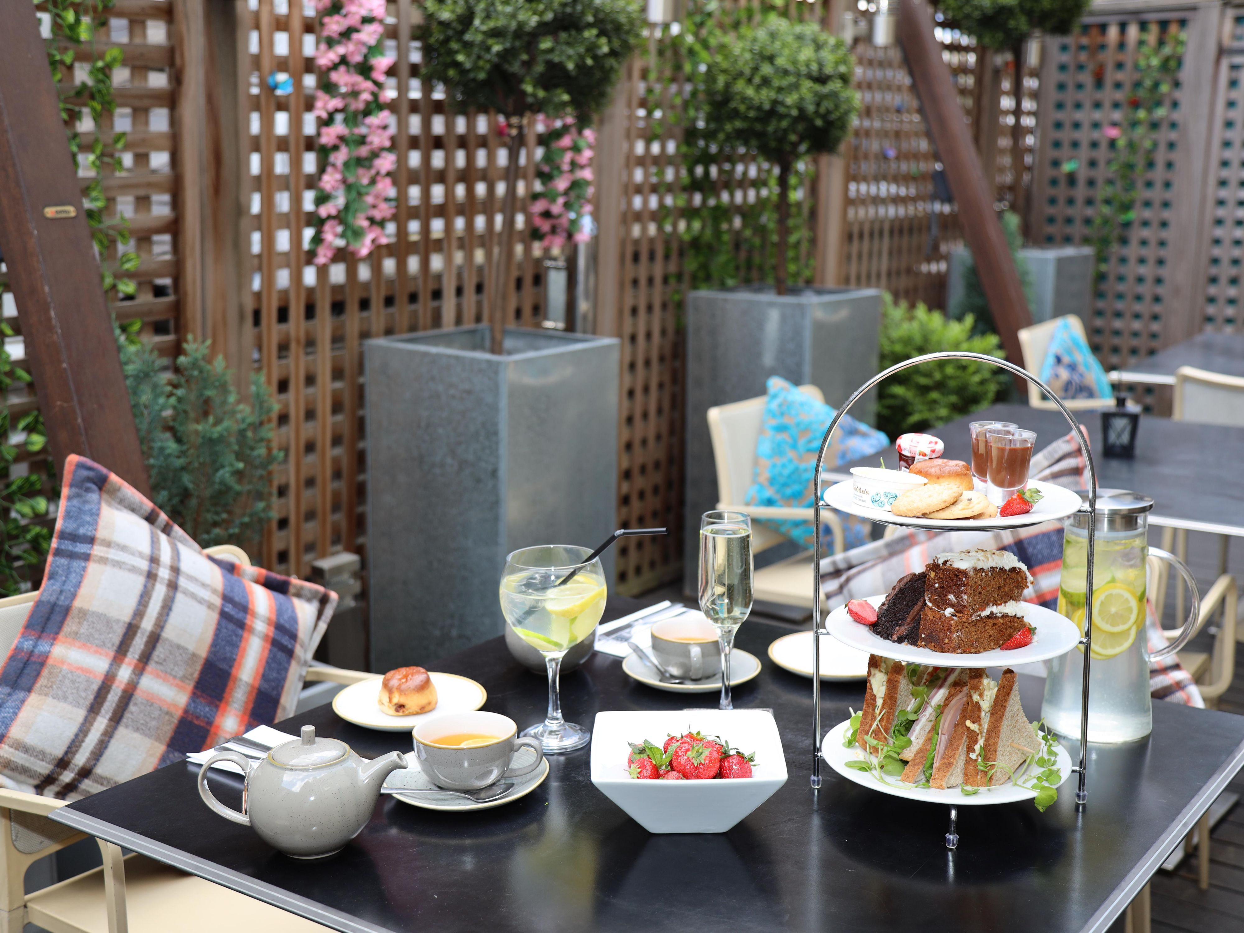 Enjoy Afternoon Tea on our Garden Terrace