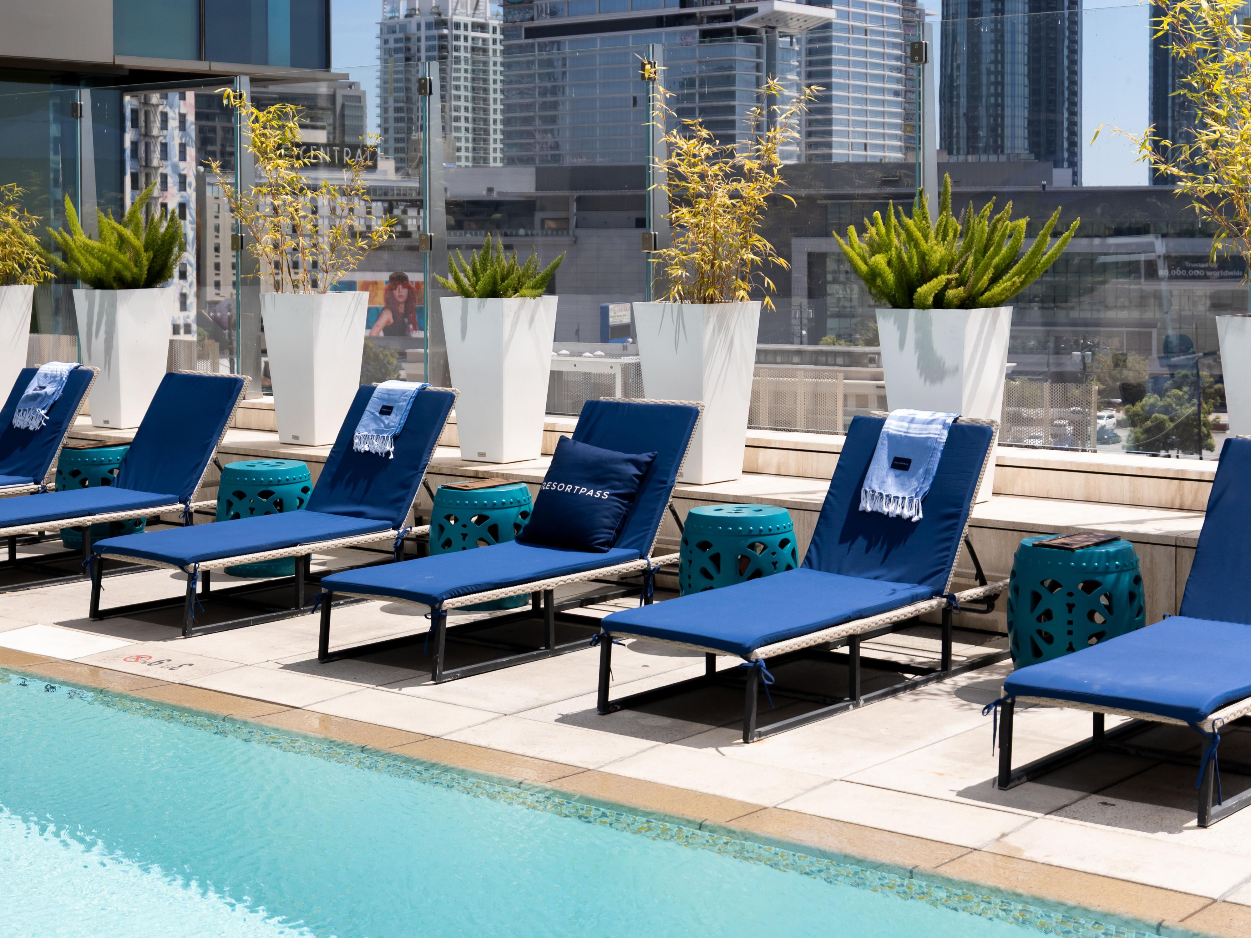 Soak up the Los Angeles sunshine poolside during your stay.
