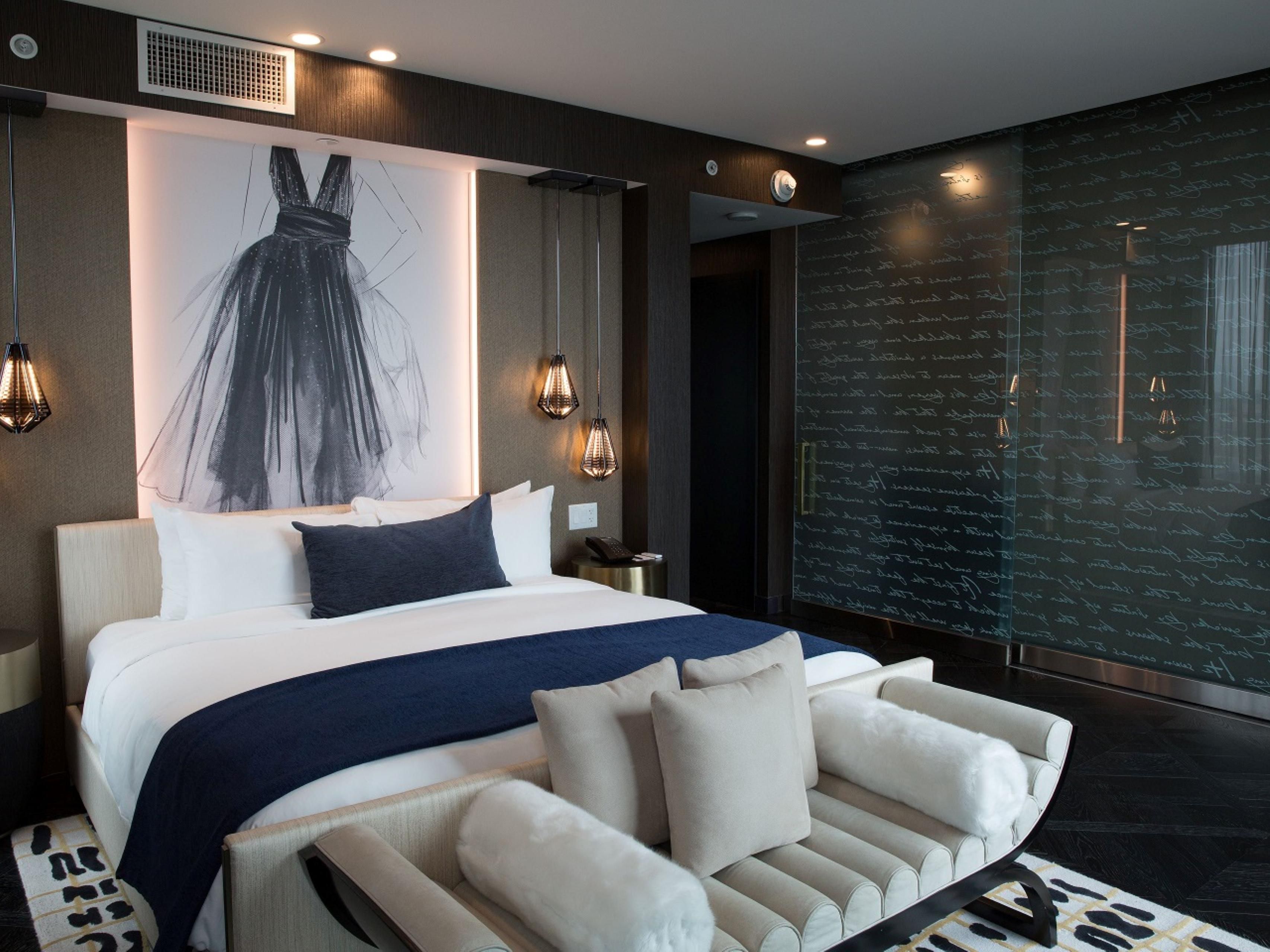 Book our accommodating Indigo Suite with a sleeper sofa.