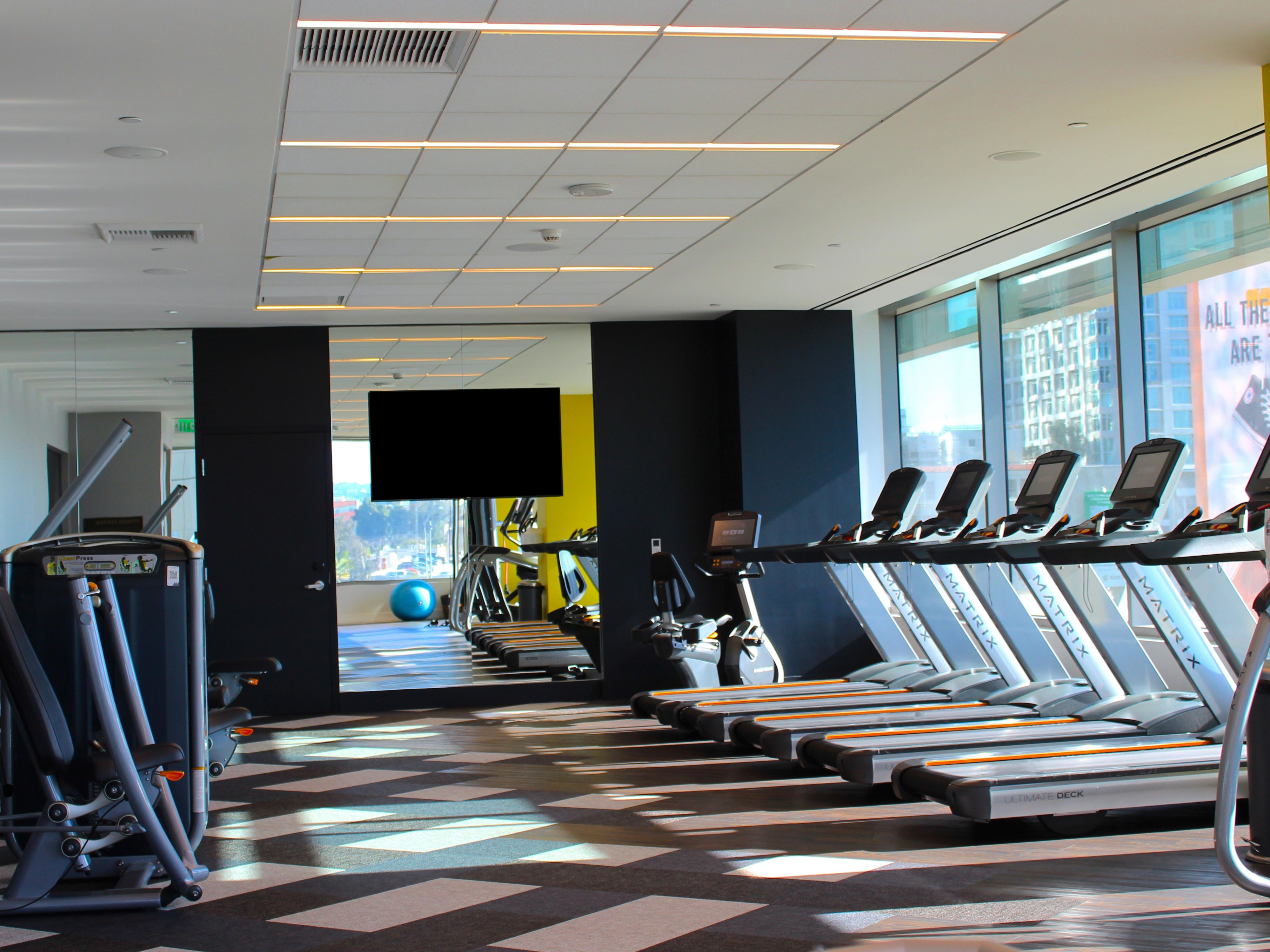 Practice strength training and cardio in our fitness center. 
