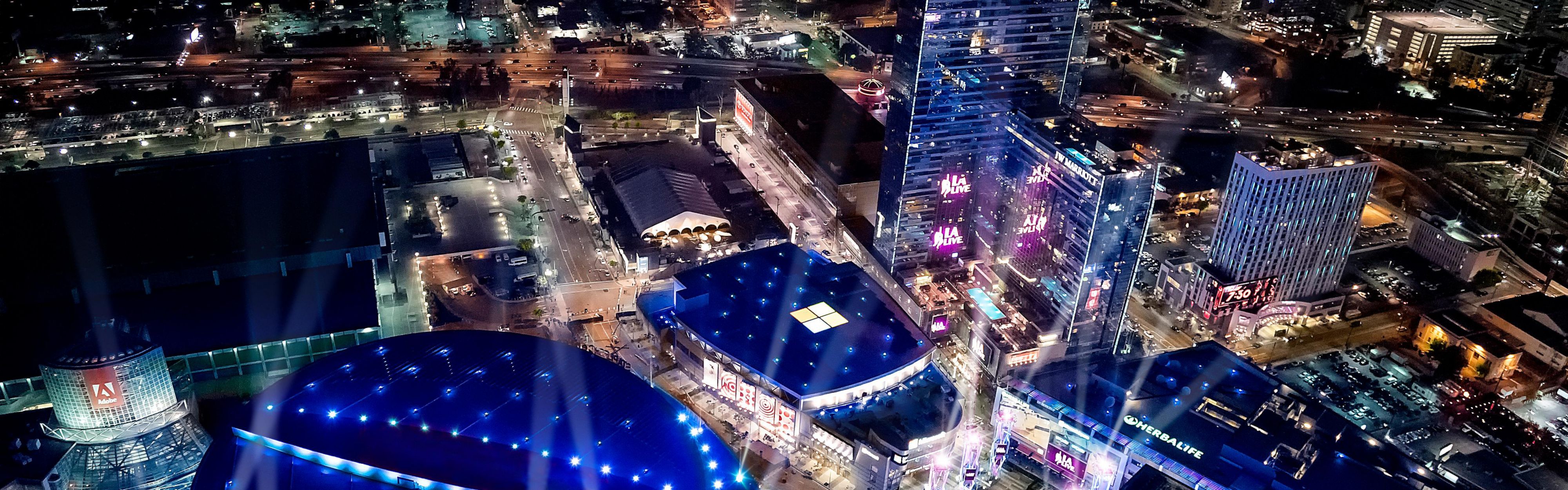 event venues at night