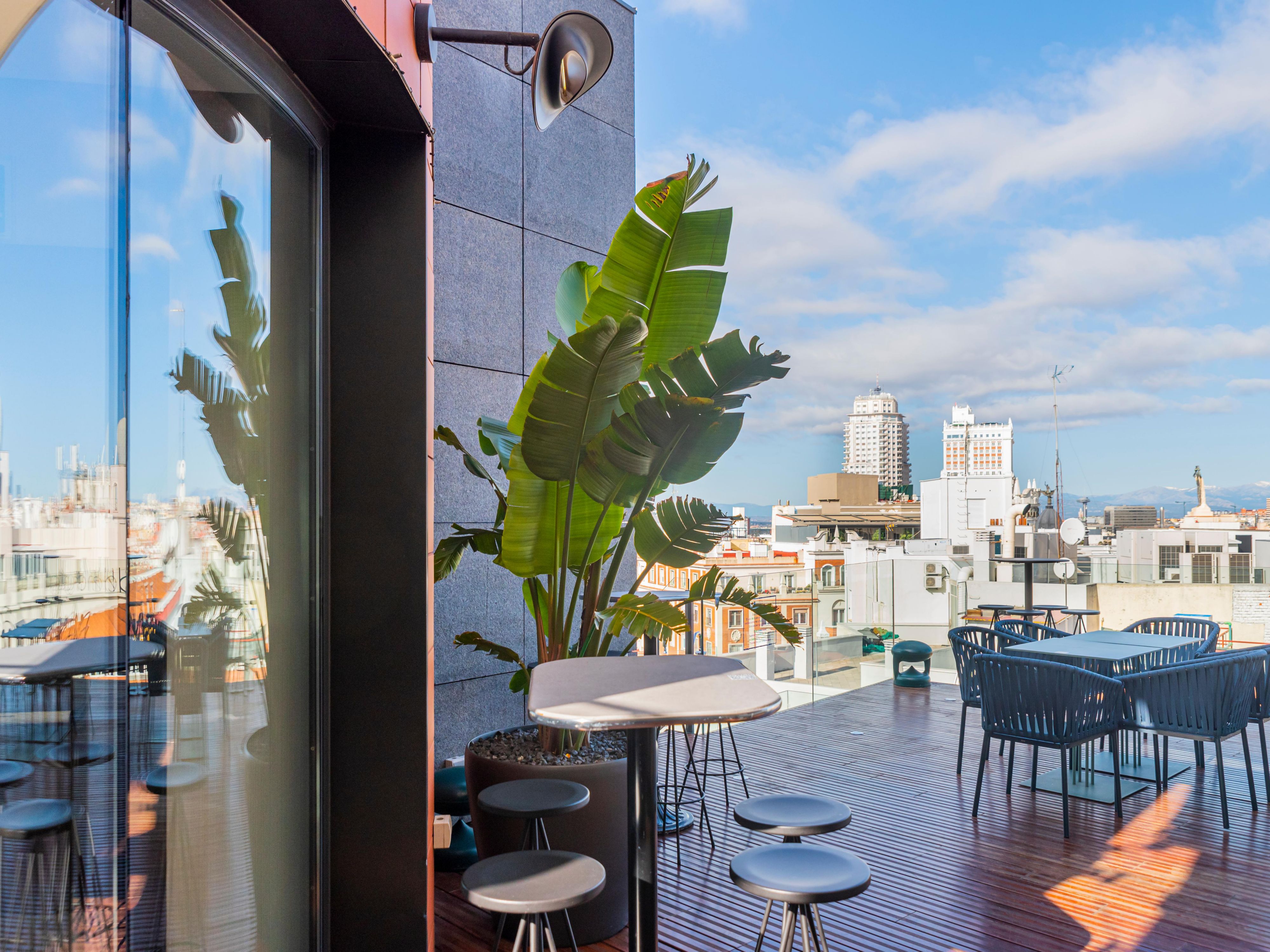Skyline Views from the Rooftop Terrace