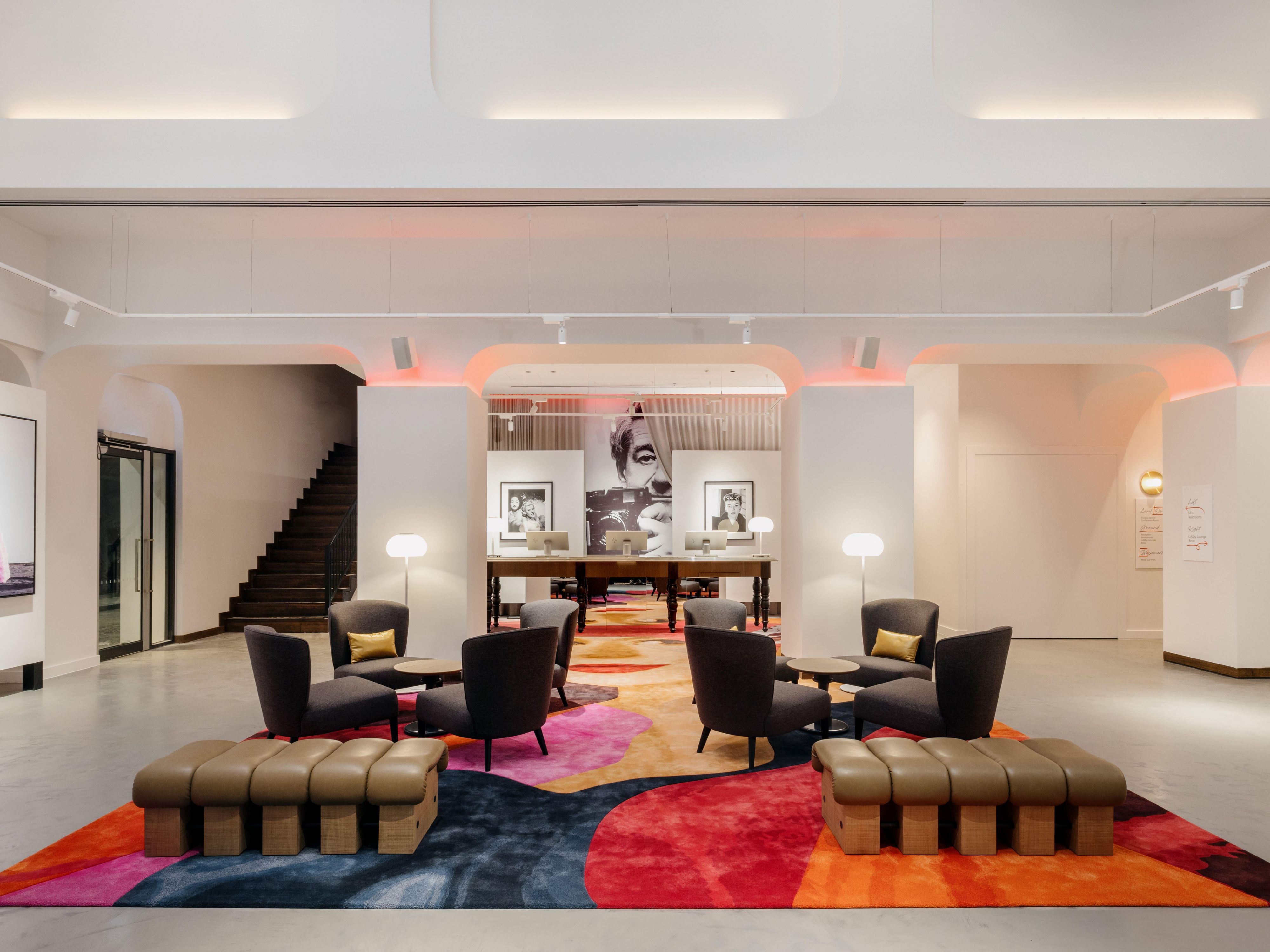 Helmut Newton-inspired hotel: Chic 'lights, camera, action' style 