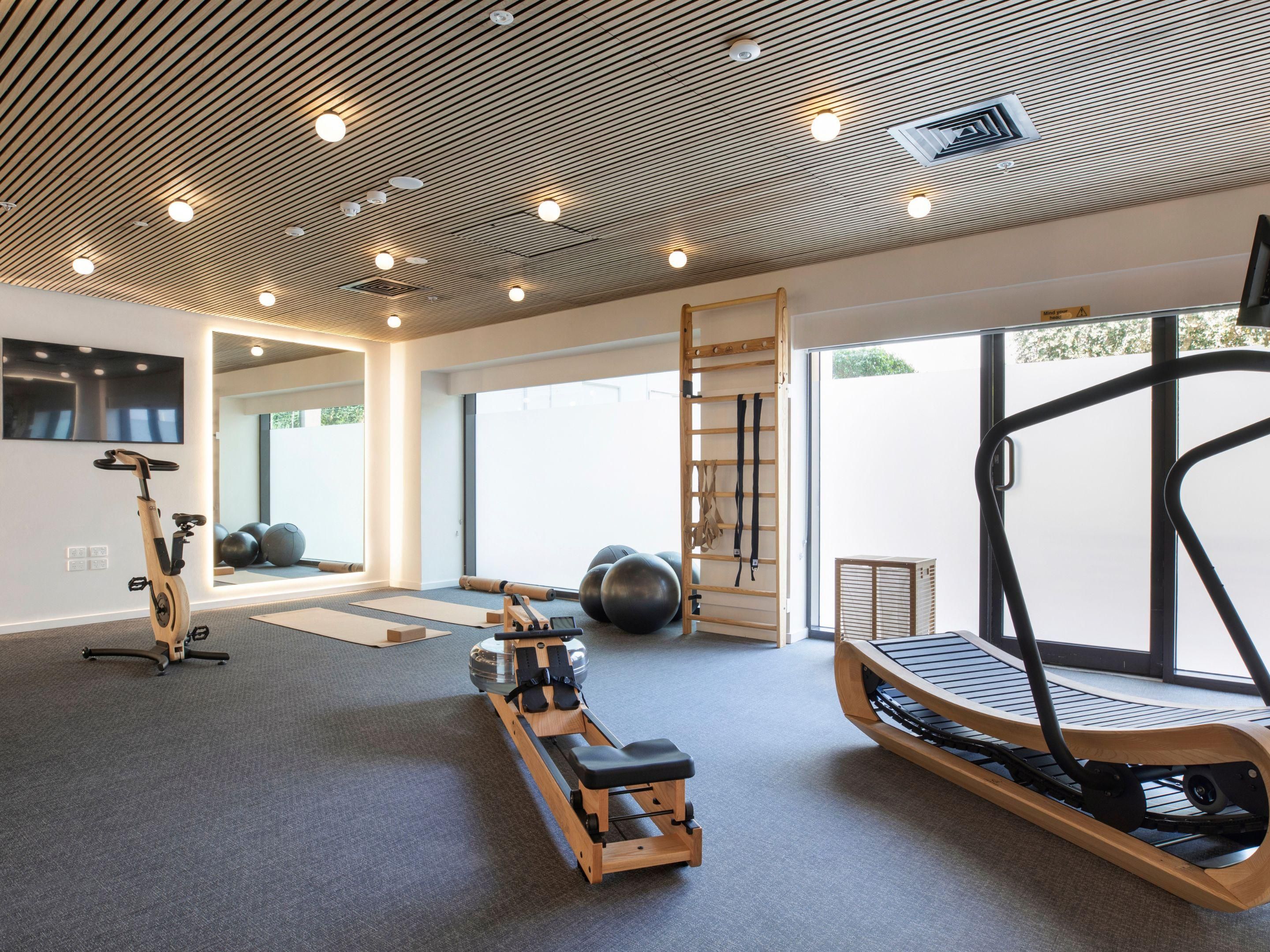 Work up a sweat on the mezzanine level 