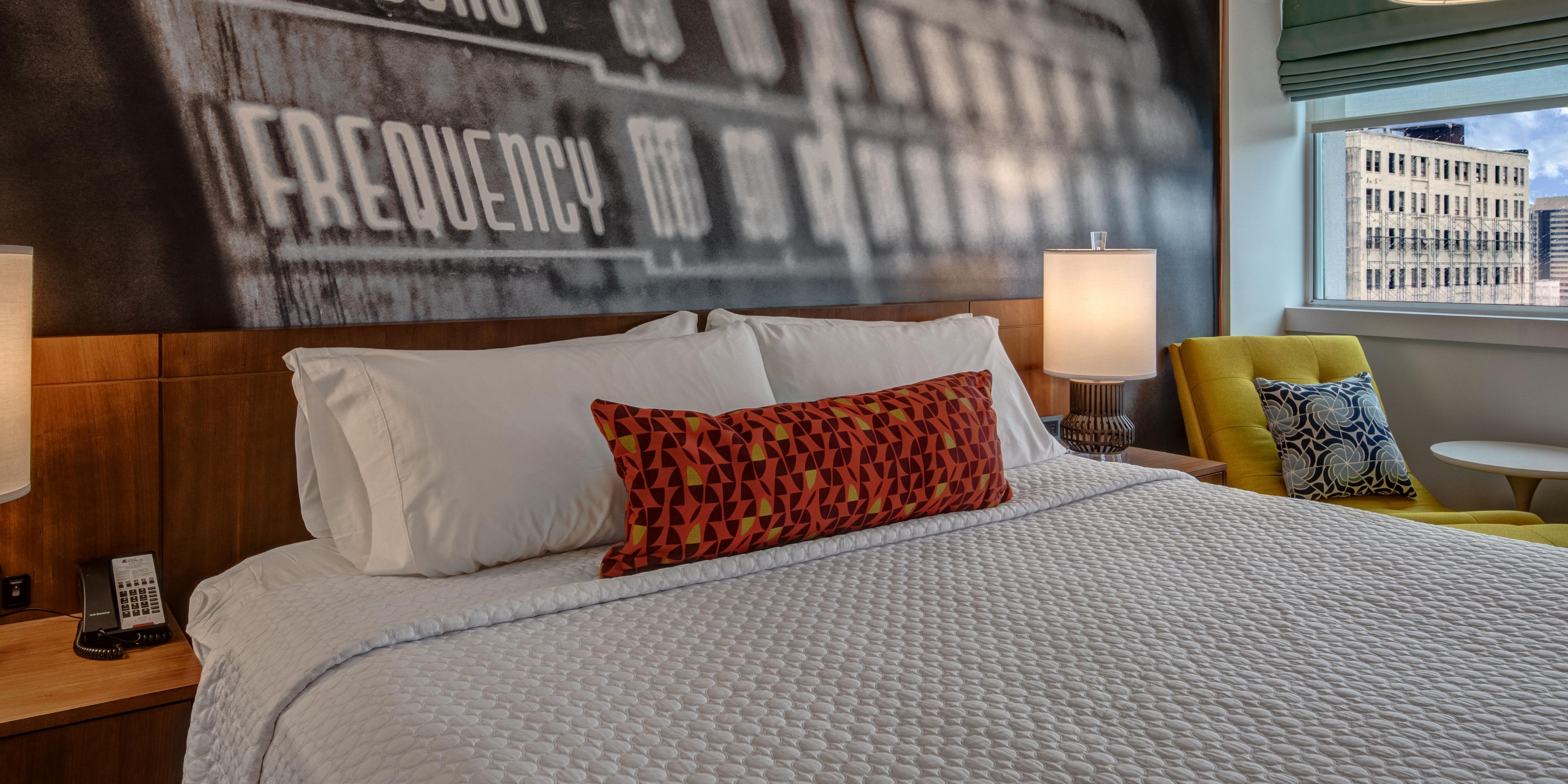Feature King with custom designed murals and downtown Memphis view