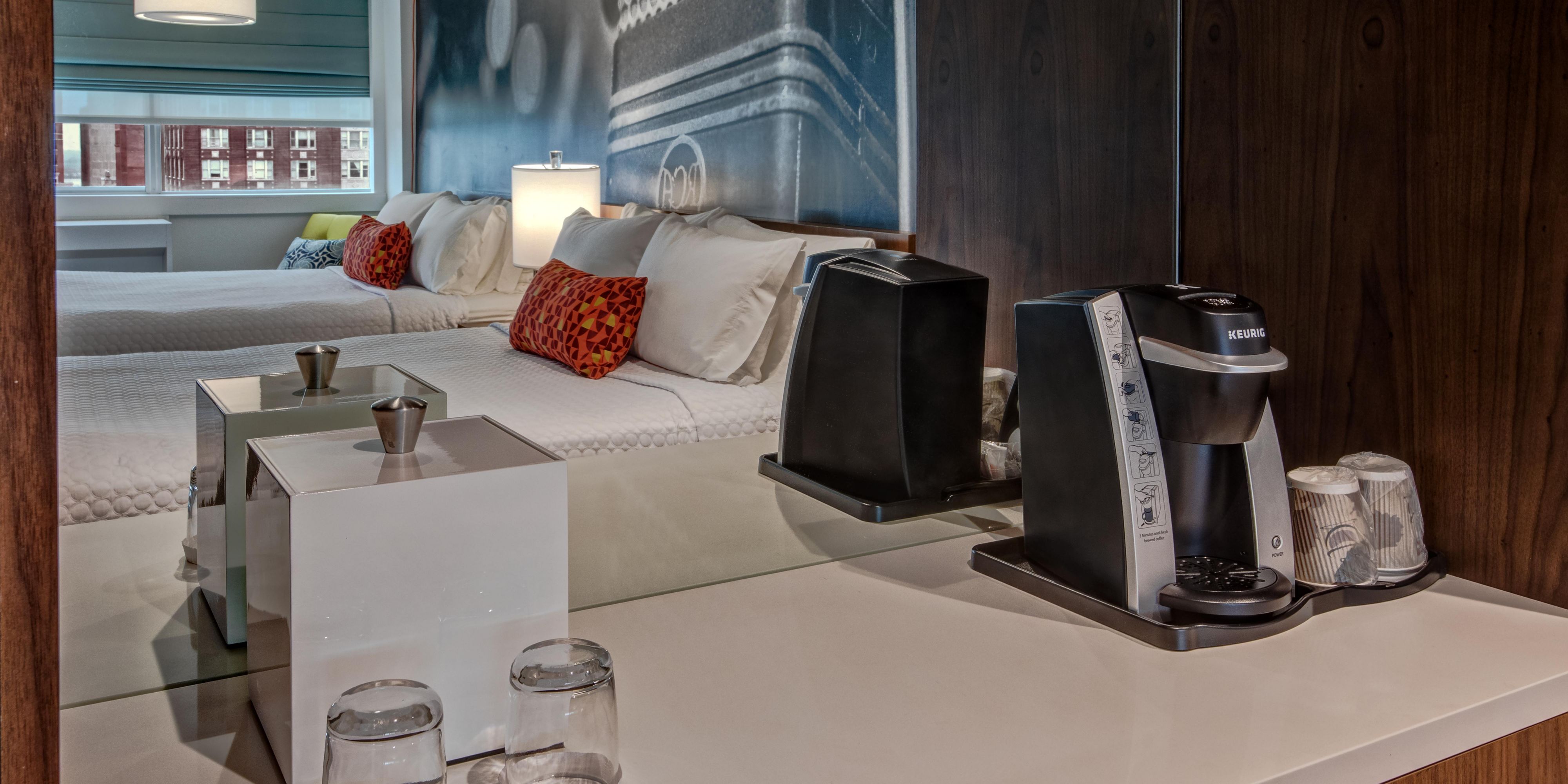 Enjoy your coffee or tea Keurig at Hotel Indigo Memphis
