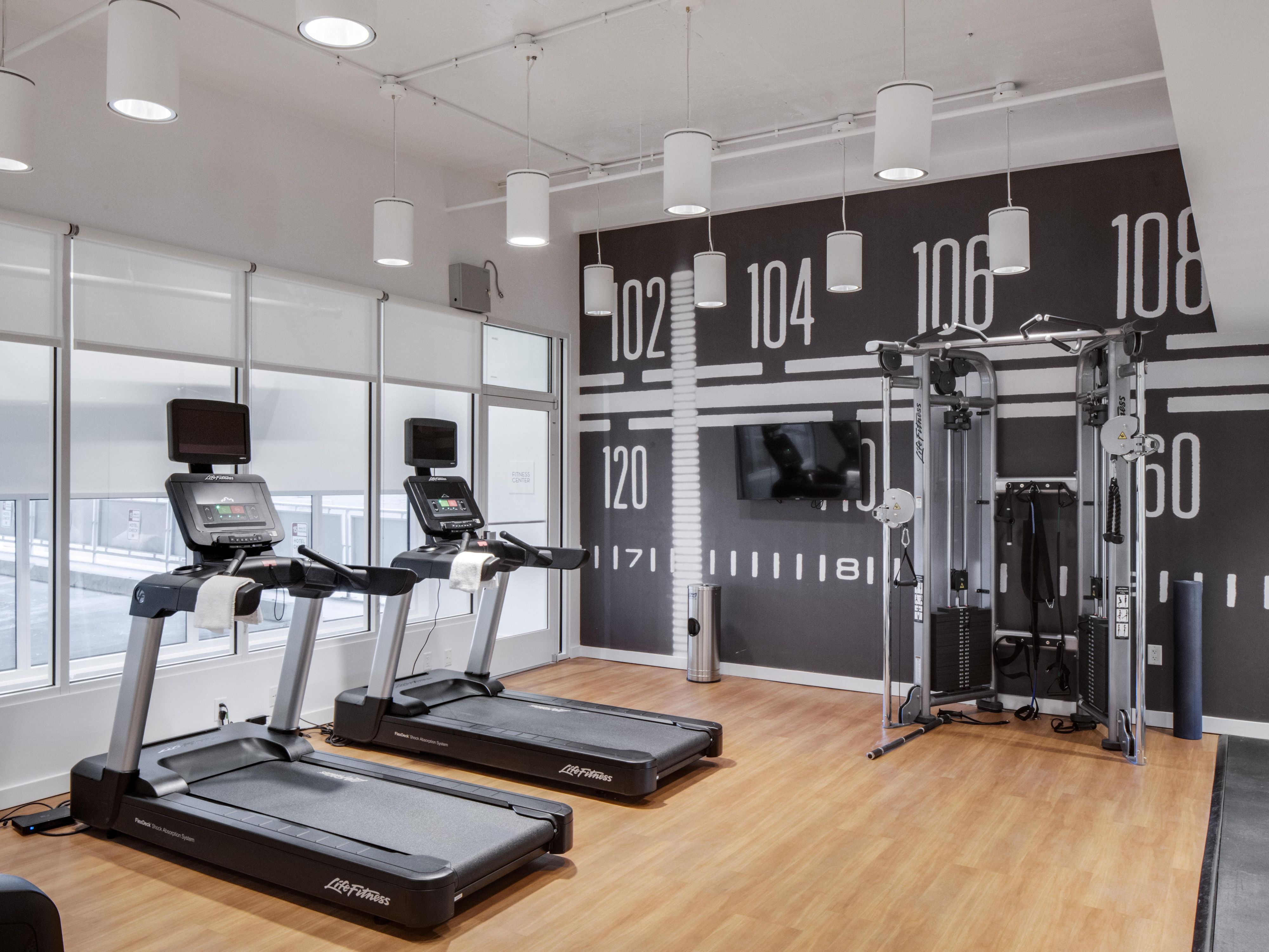 Stay energized 24-hour fitness center with Life Fitness equipment