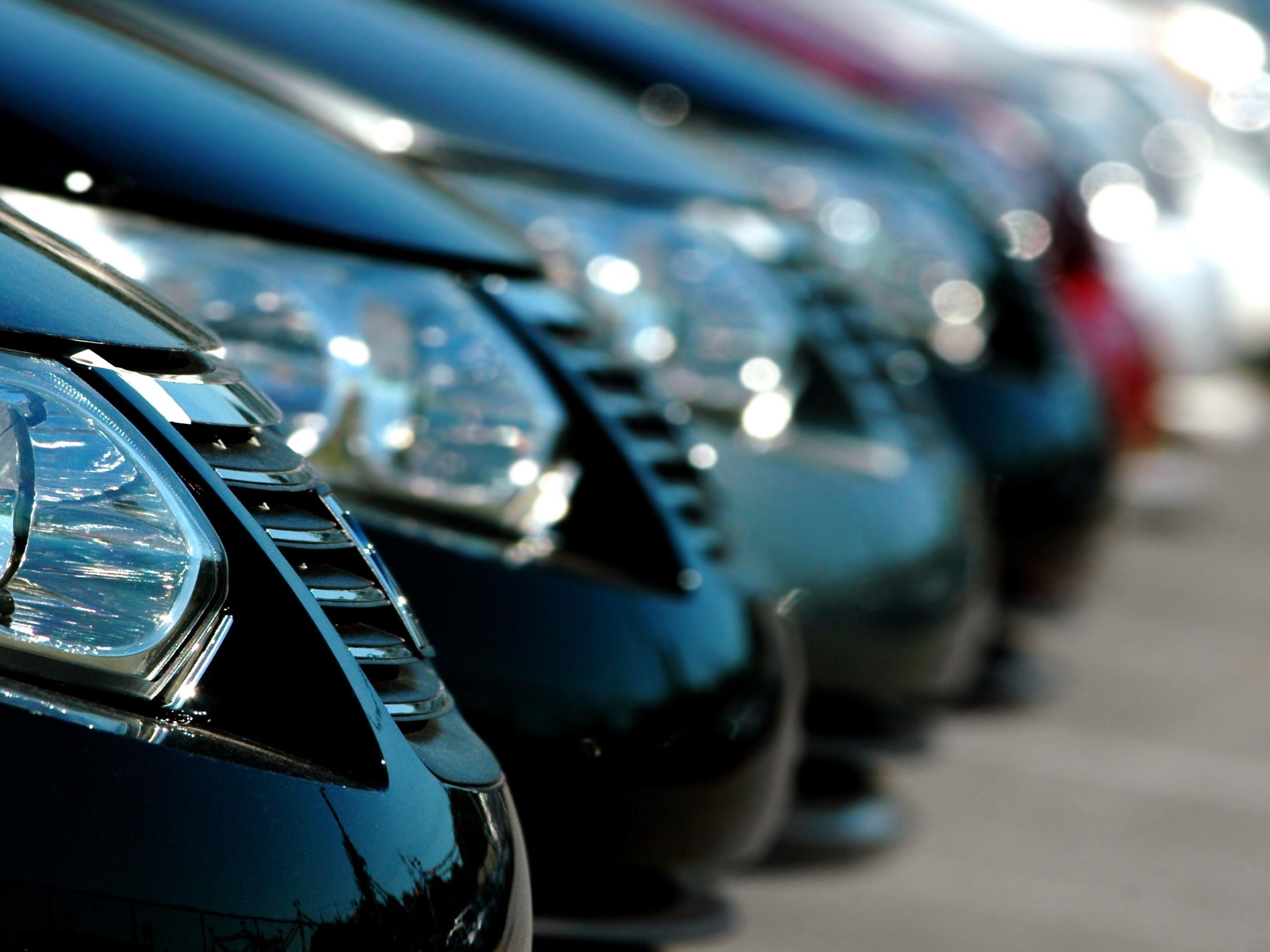cars in a parking lot