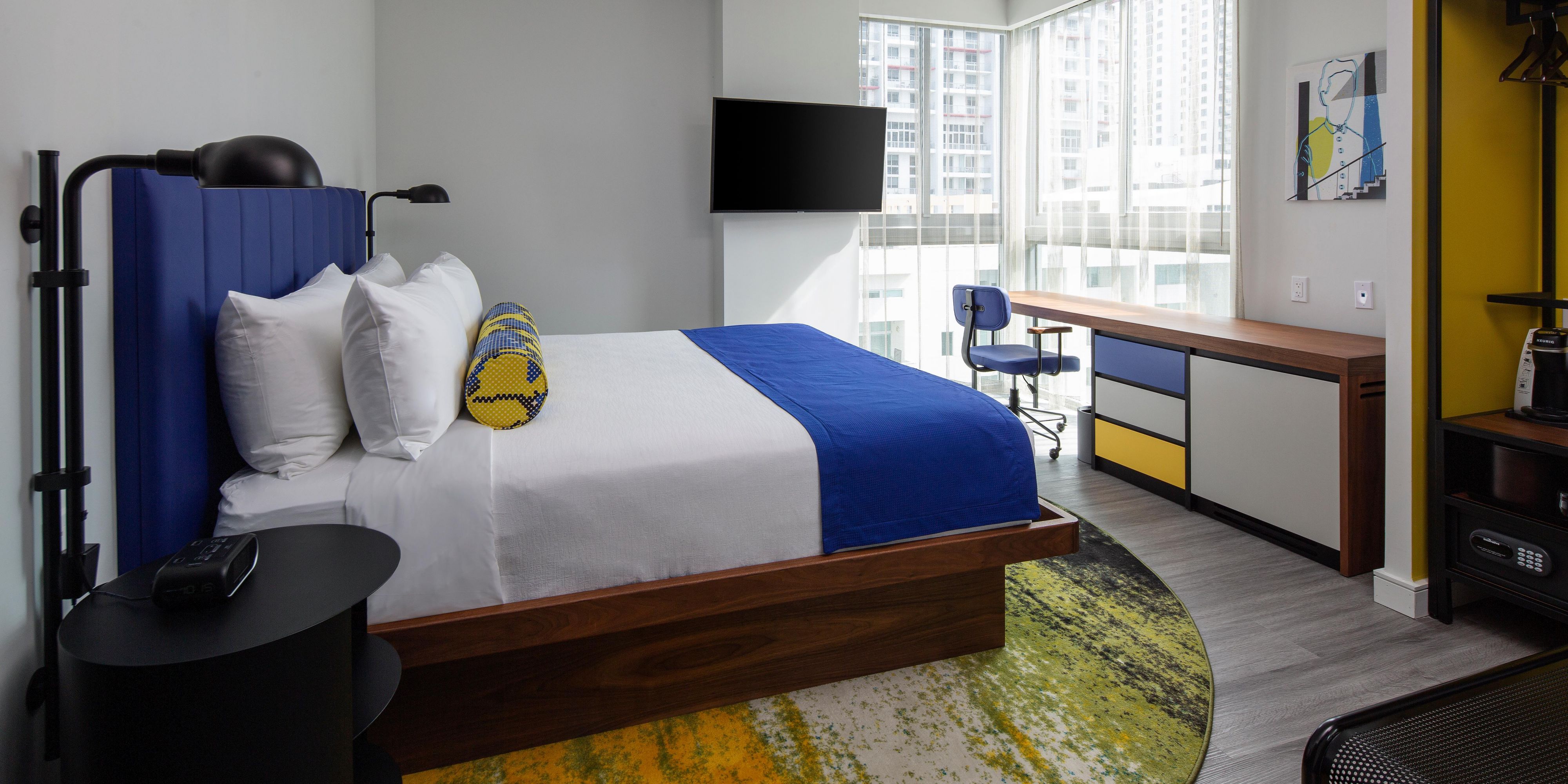 Make yourself at home in our guest rooms.