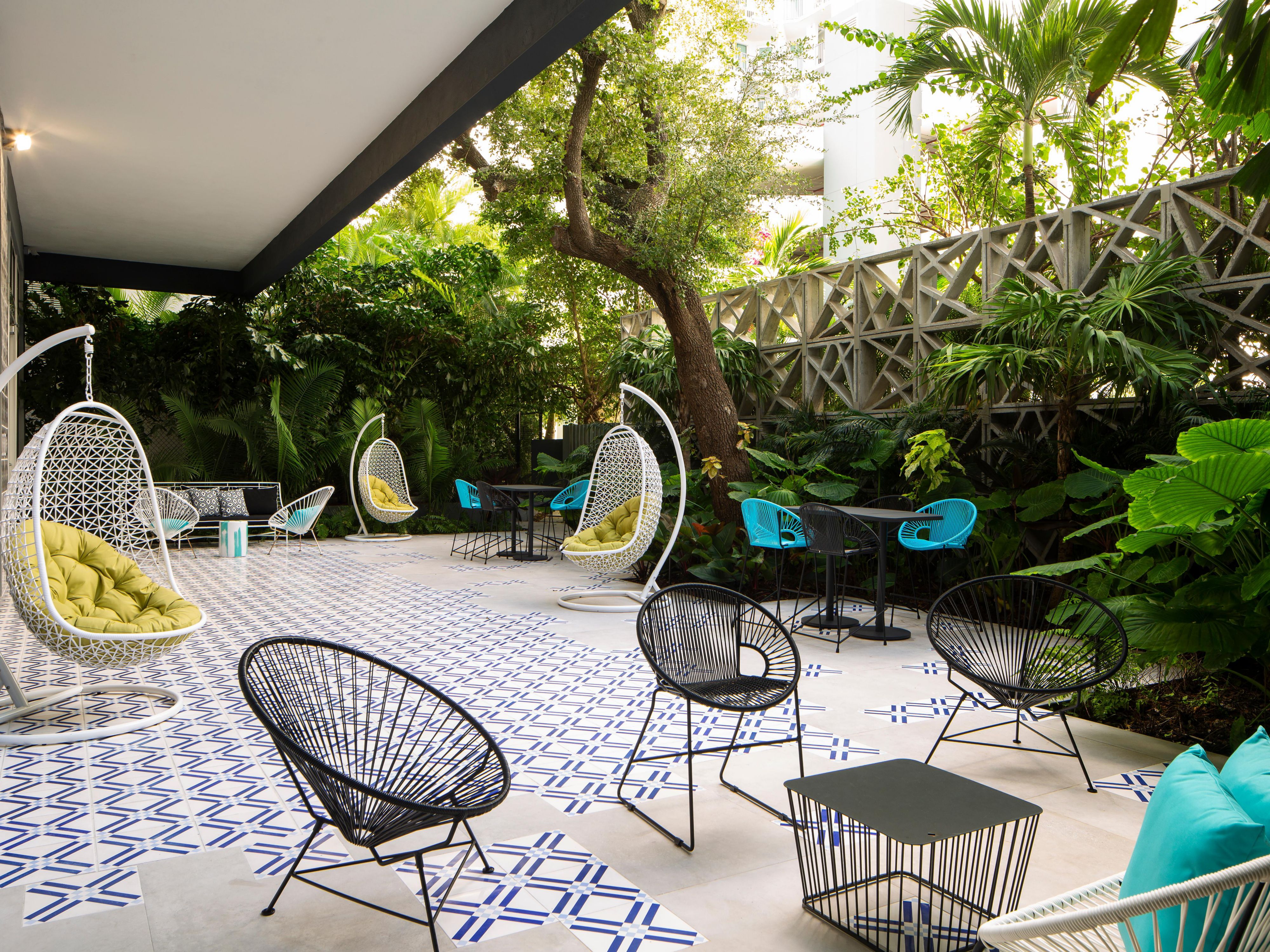 Get some fresh air out on the Patio.