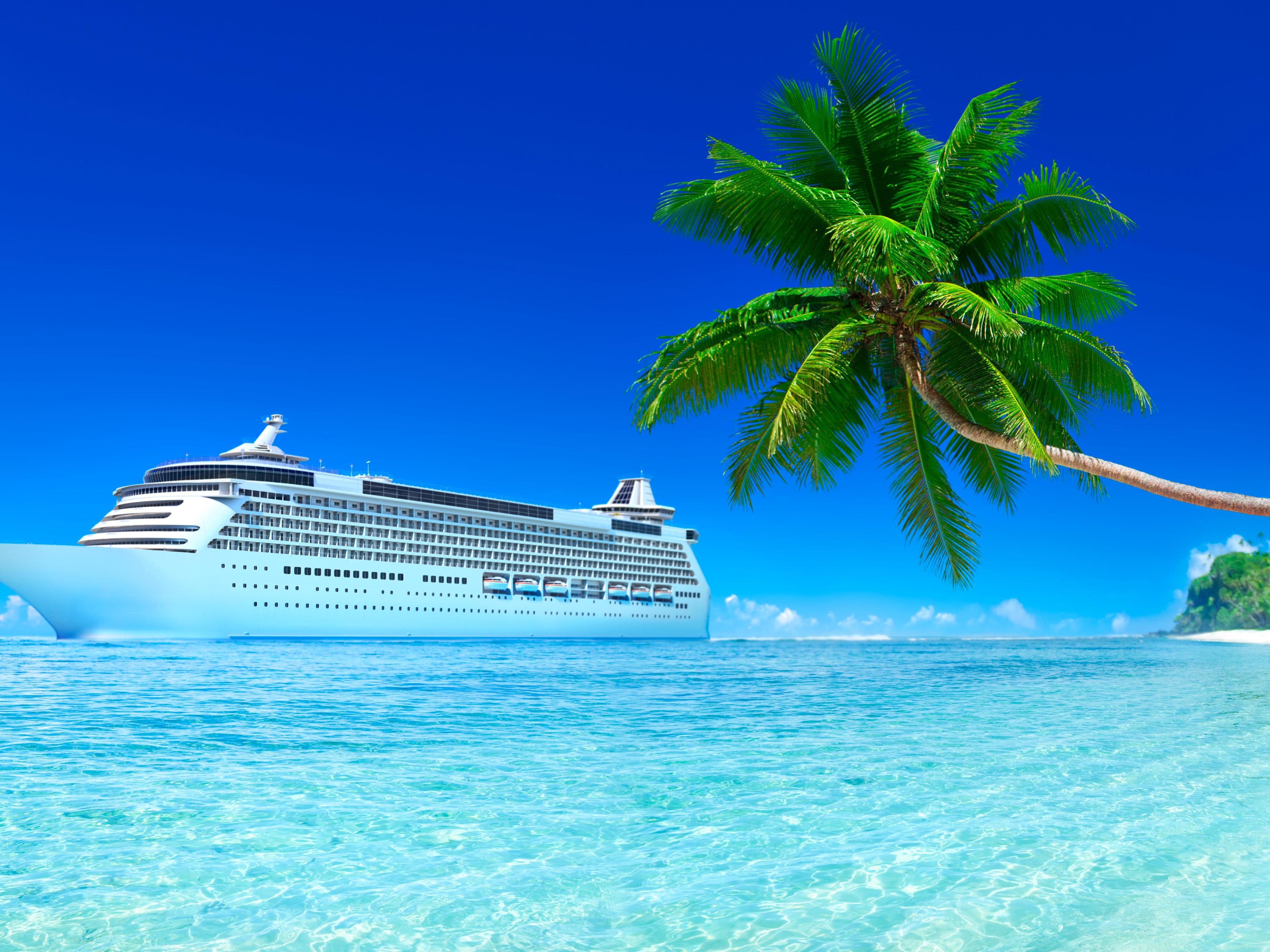 cruise ship in the ocean