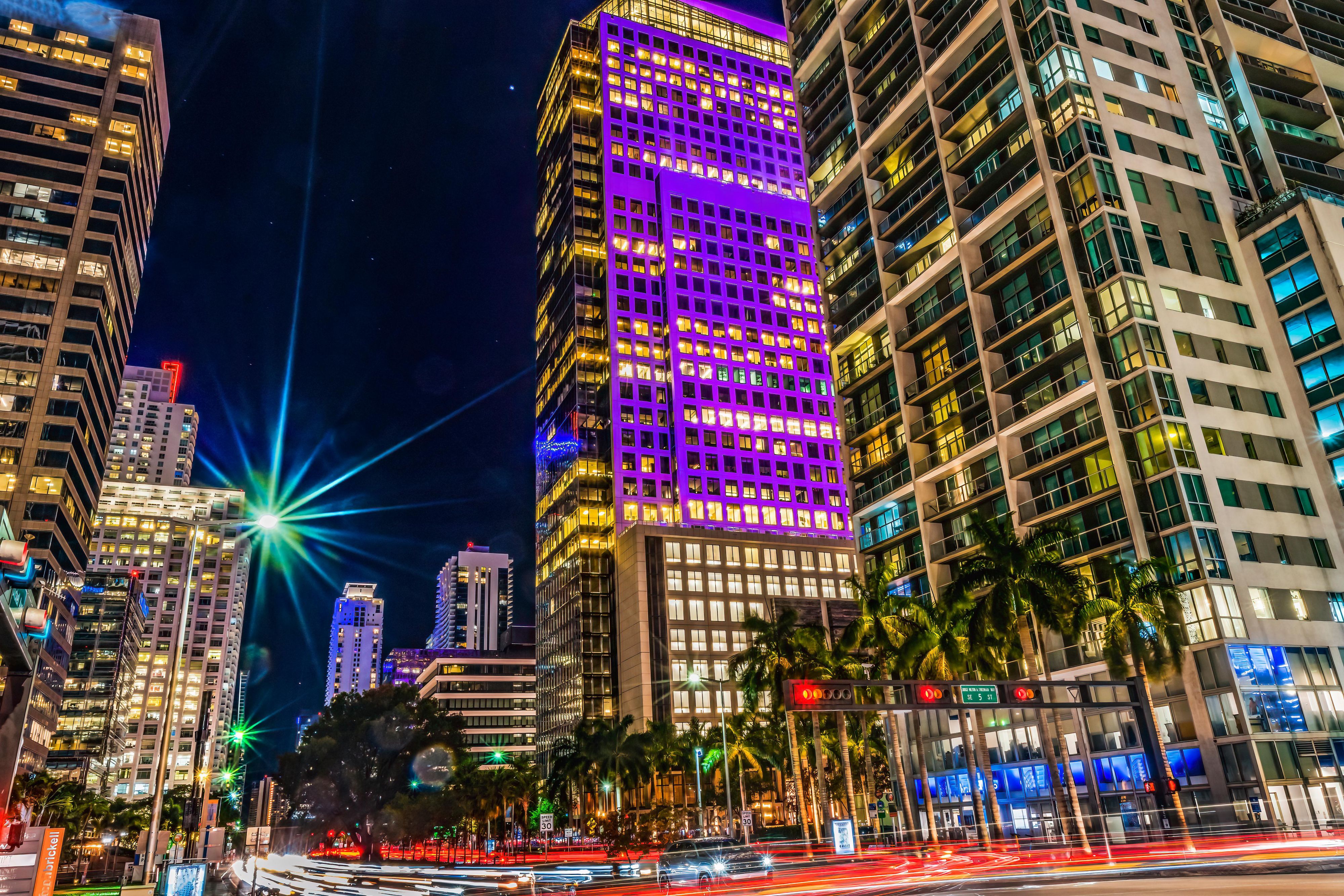 Stay near Brickell City Centre and walk to the best restaurants, bars, shopping, and nightlife. Hop on the Metrorail to discover the culture of Miami at nearby art museums. See the Miami Heat play or take in a show at the Kaseya Center, or experience the South Beach scene. We're minutes from the Port of Miami & the most gorgeous beaches in Florida.