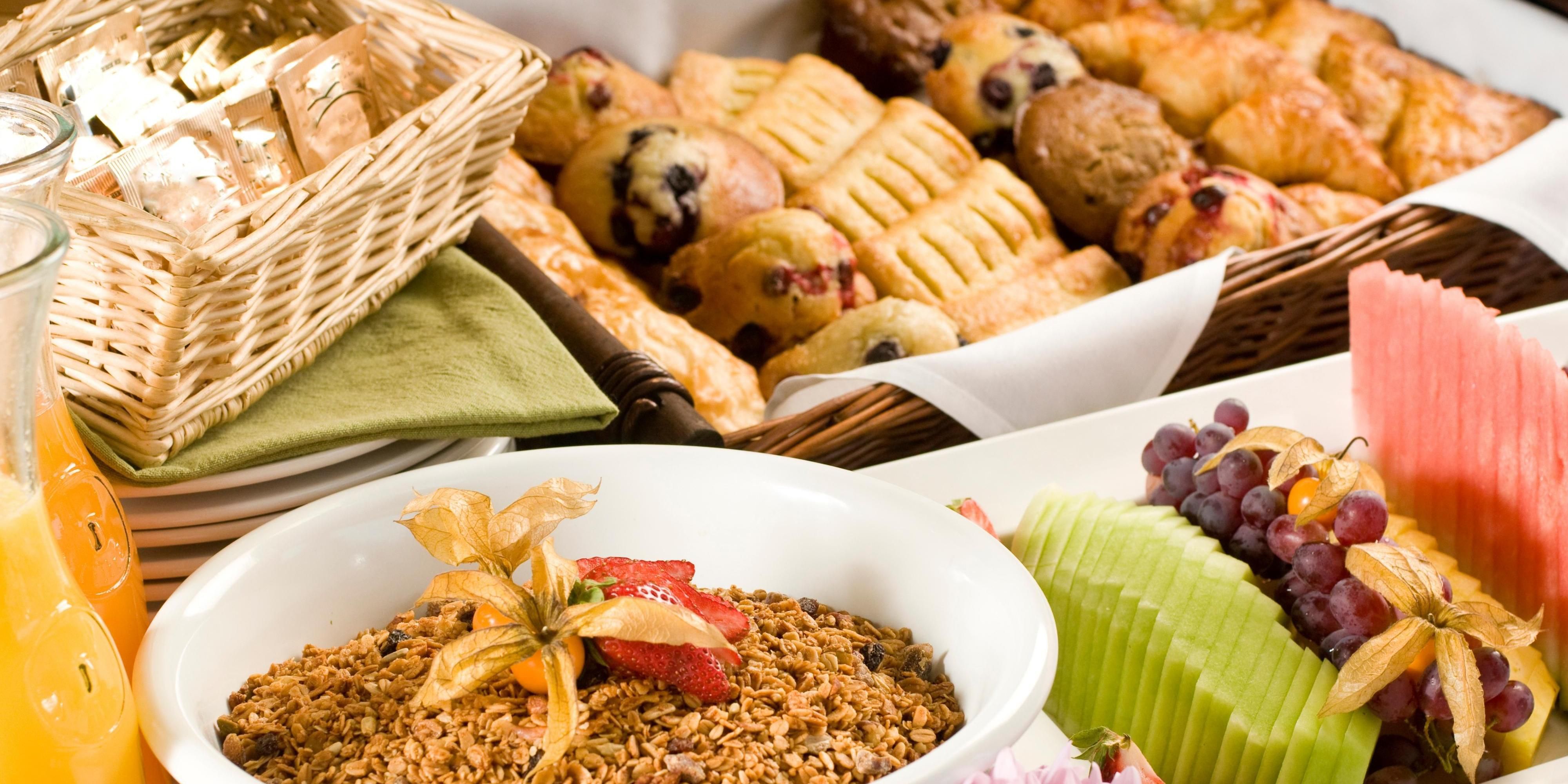 Our breakfasts offer a healthy and delicious selection