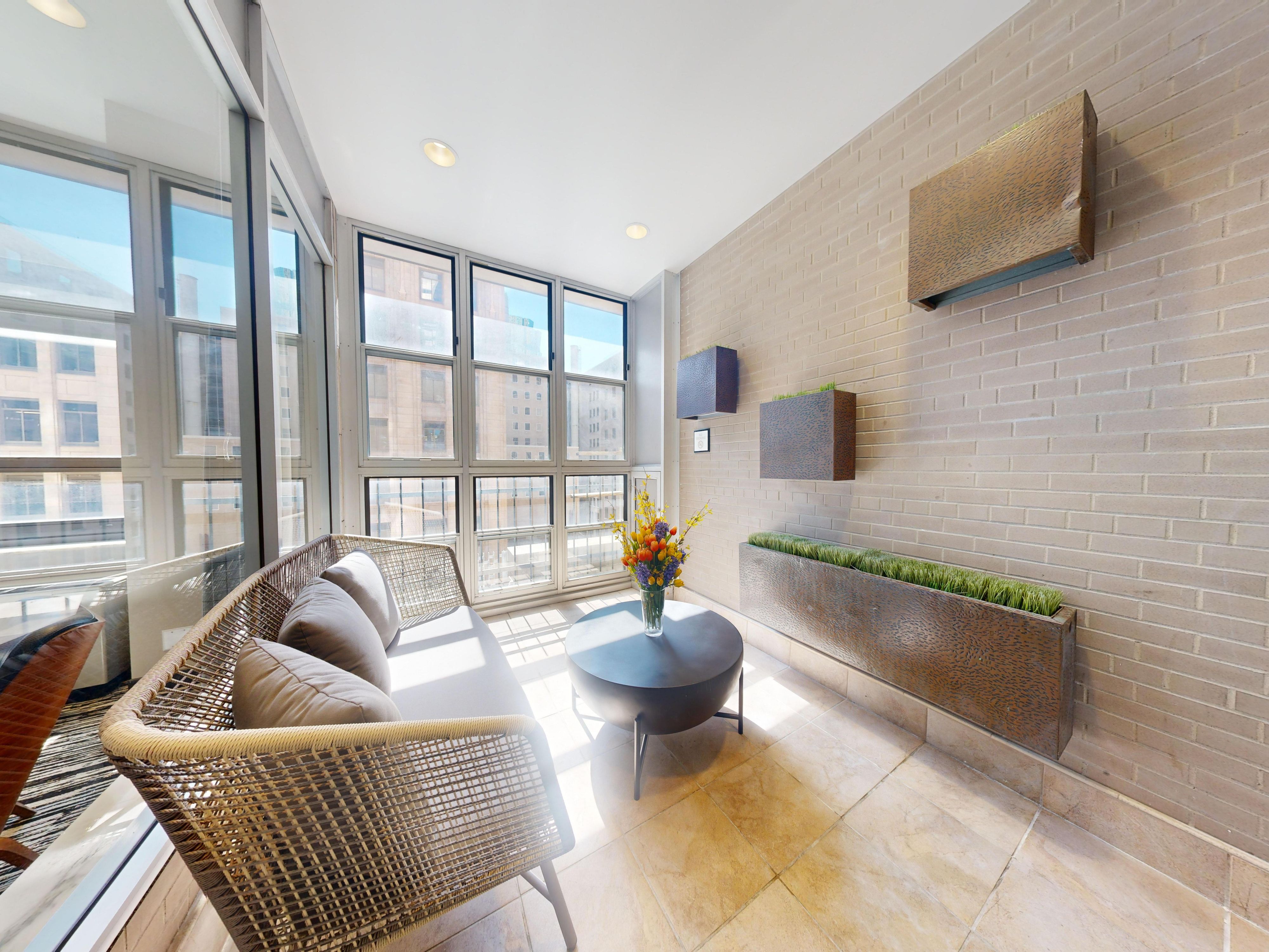 Soak in the sun in our spacious suite's private sunroom